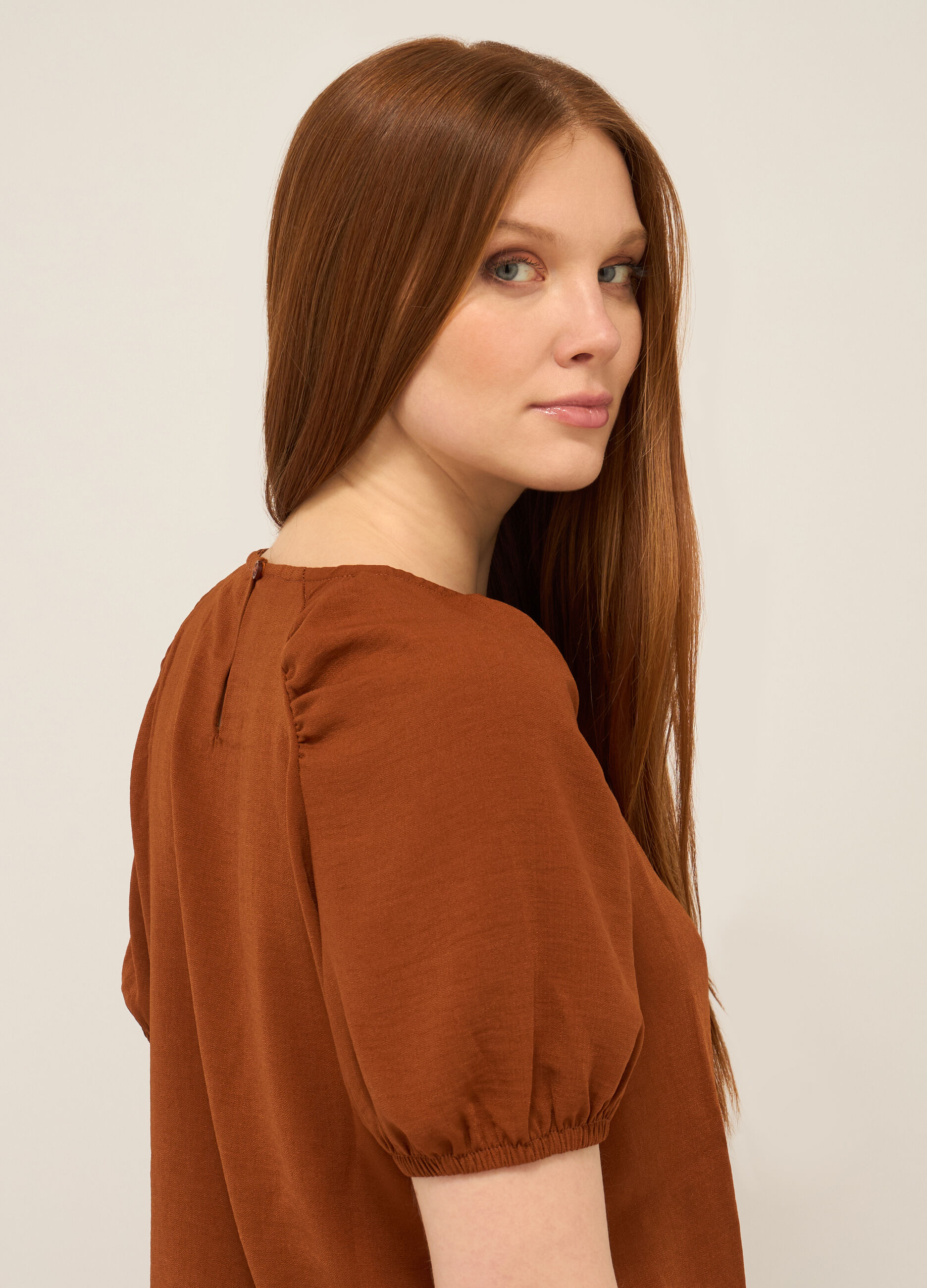 Blusa in crepe donna_2