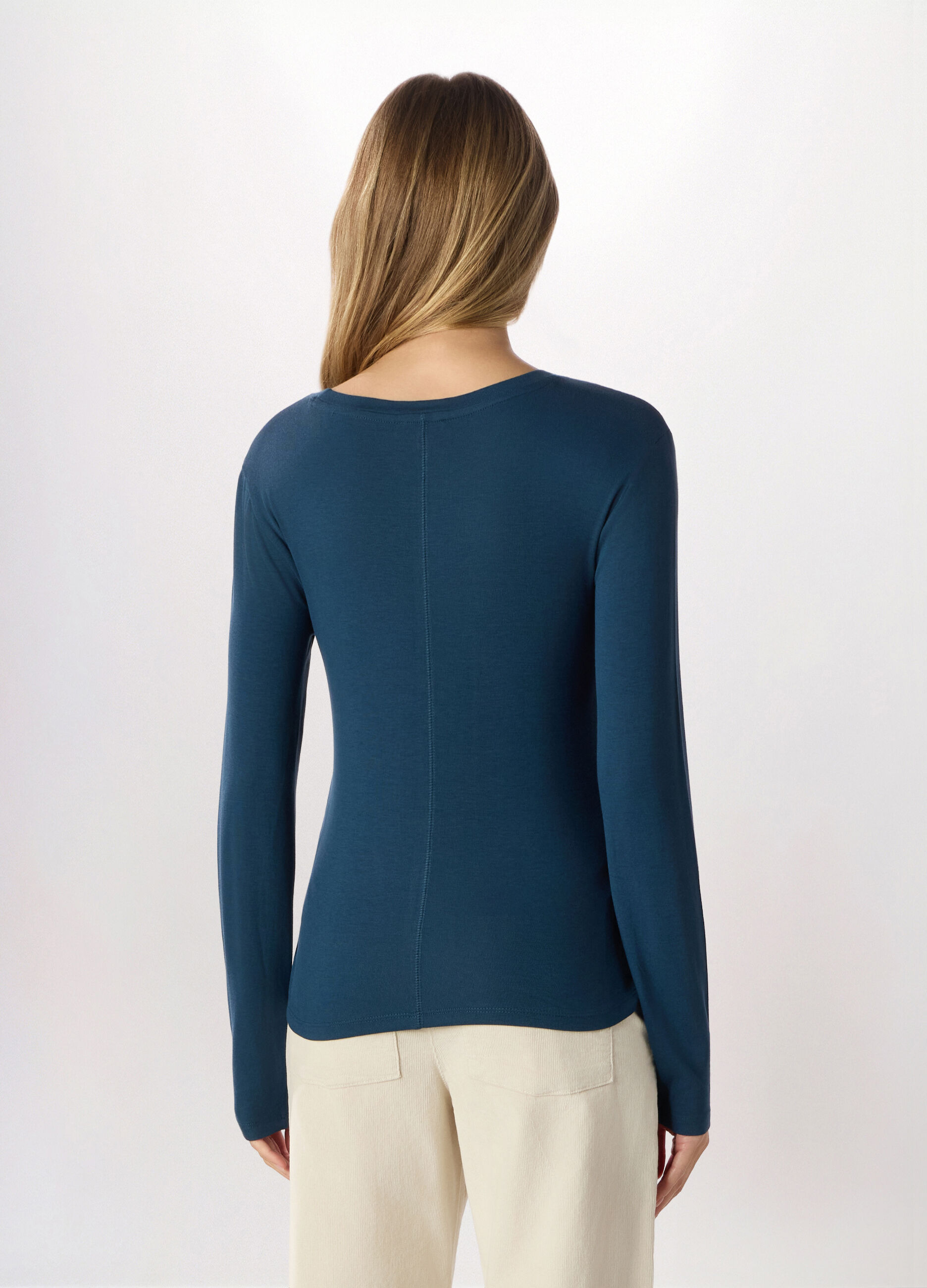 T-shirt in viscosa stretch Holistic donna fitness_1