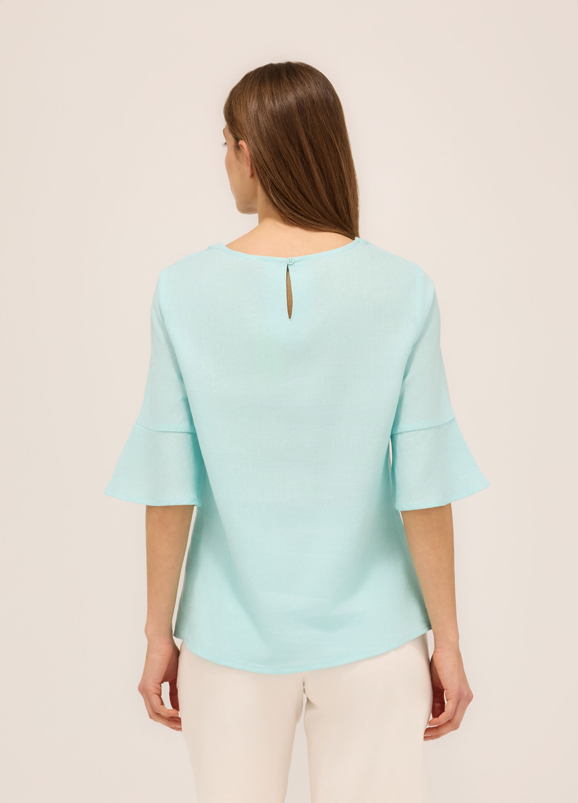 Blusa misto lino donna_1