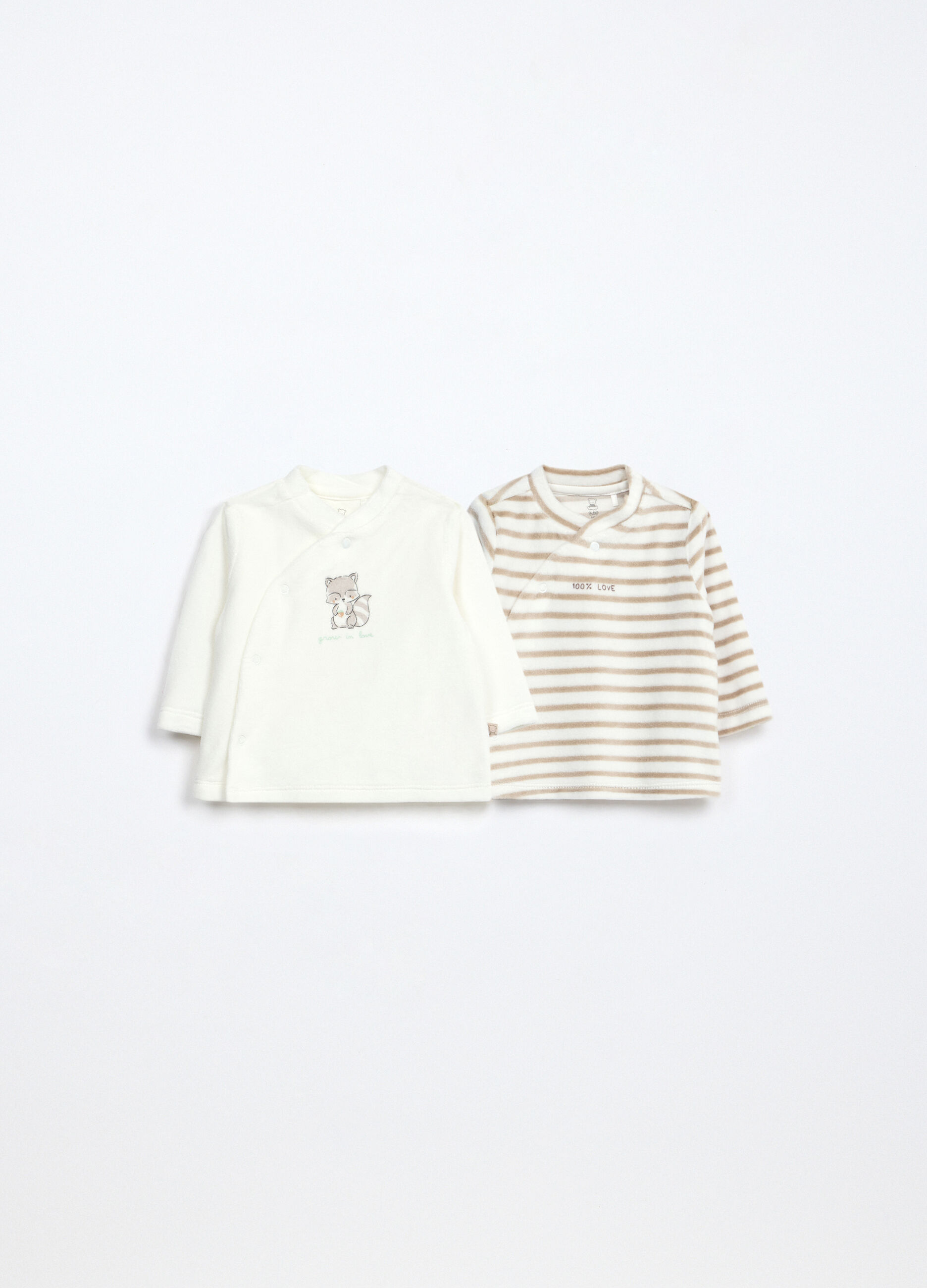 Pack 2 t-shirt velour neonato_0