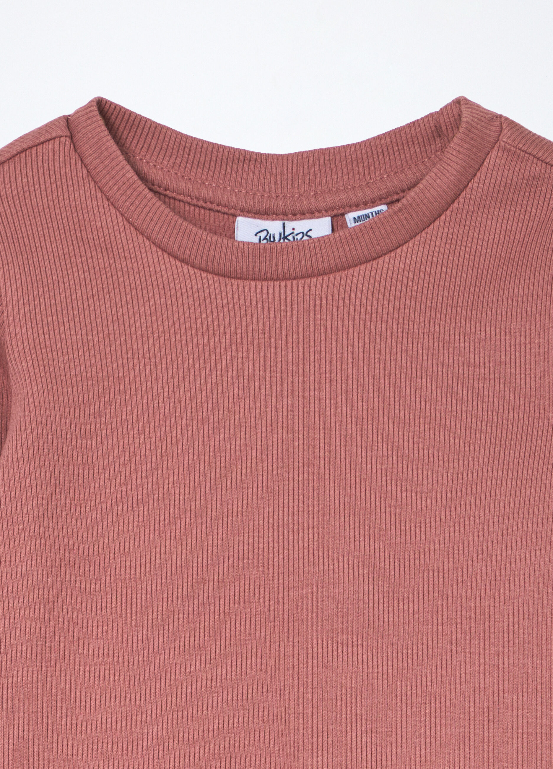 T-shirt in costina di cotone stretch neonata_2