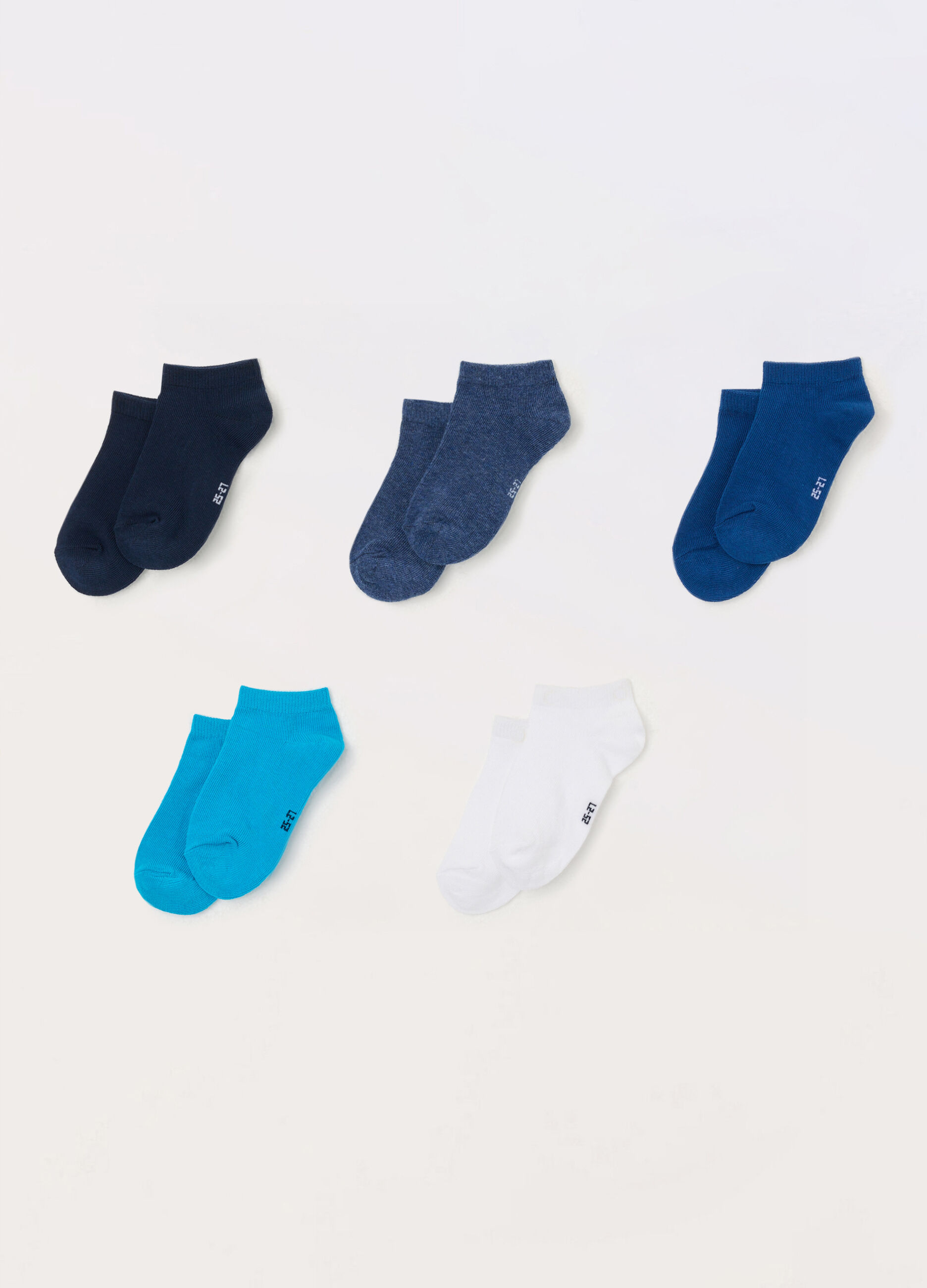 Pack 5 calze corte misto cotone _0