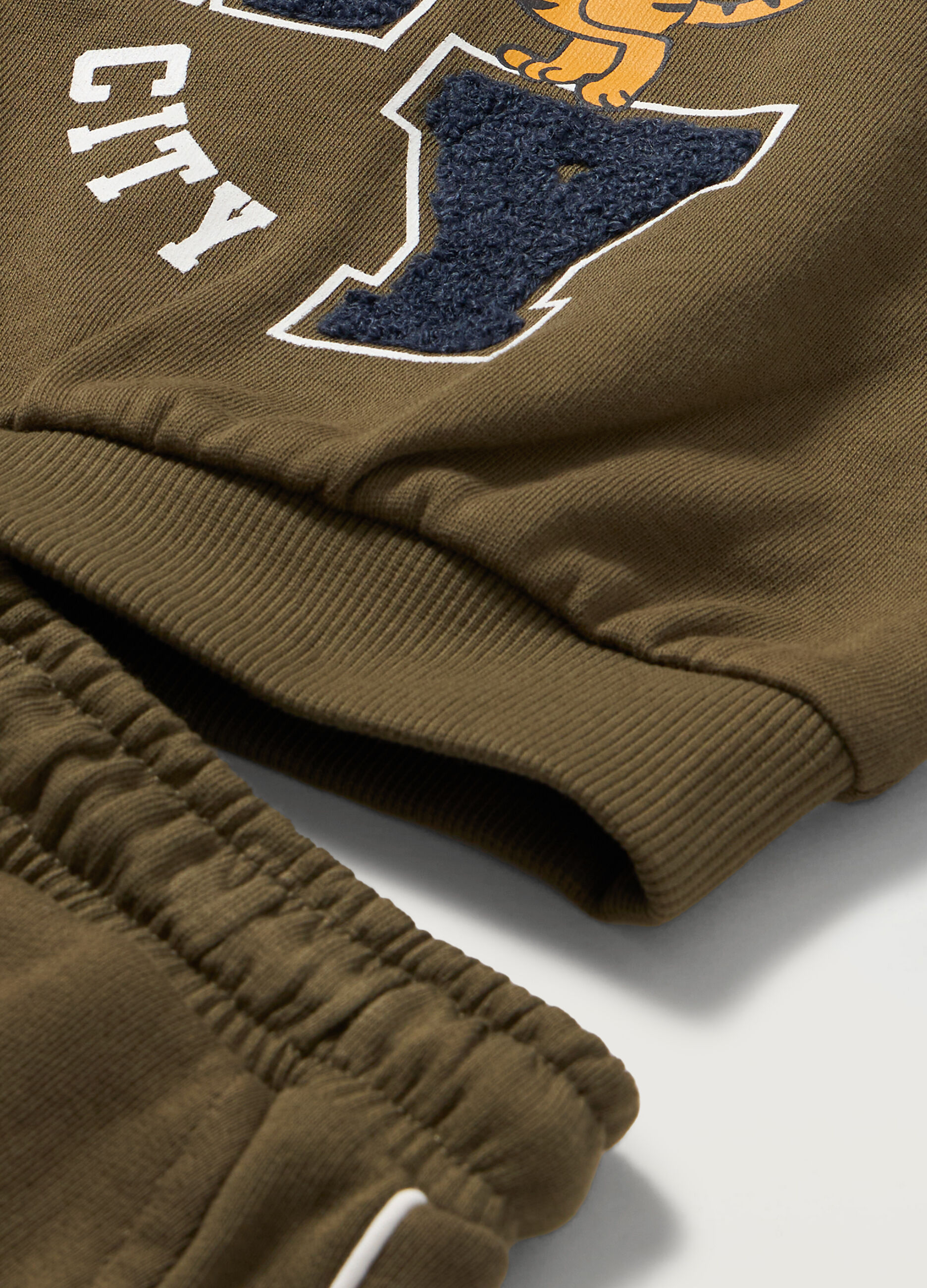 Jogging set in puro cotone french terry neonato_1