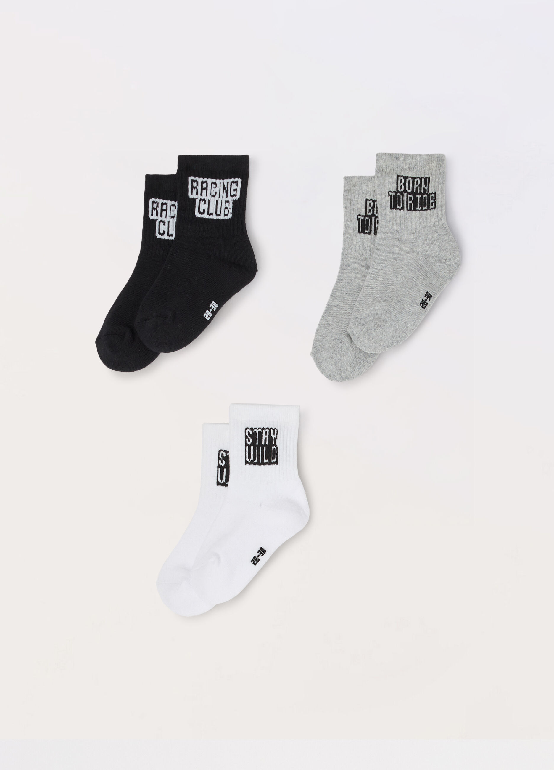 Pack 3 calze in spugna di misto cotone_0