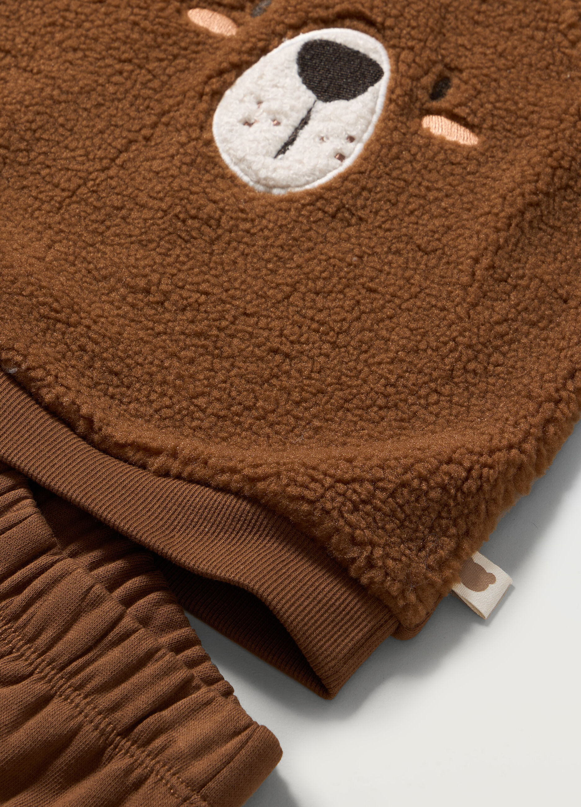 Jogging set in felpa di puro cotone neonato_1