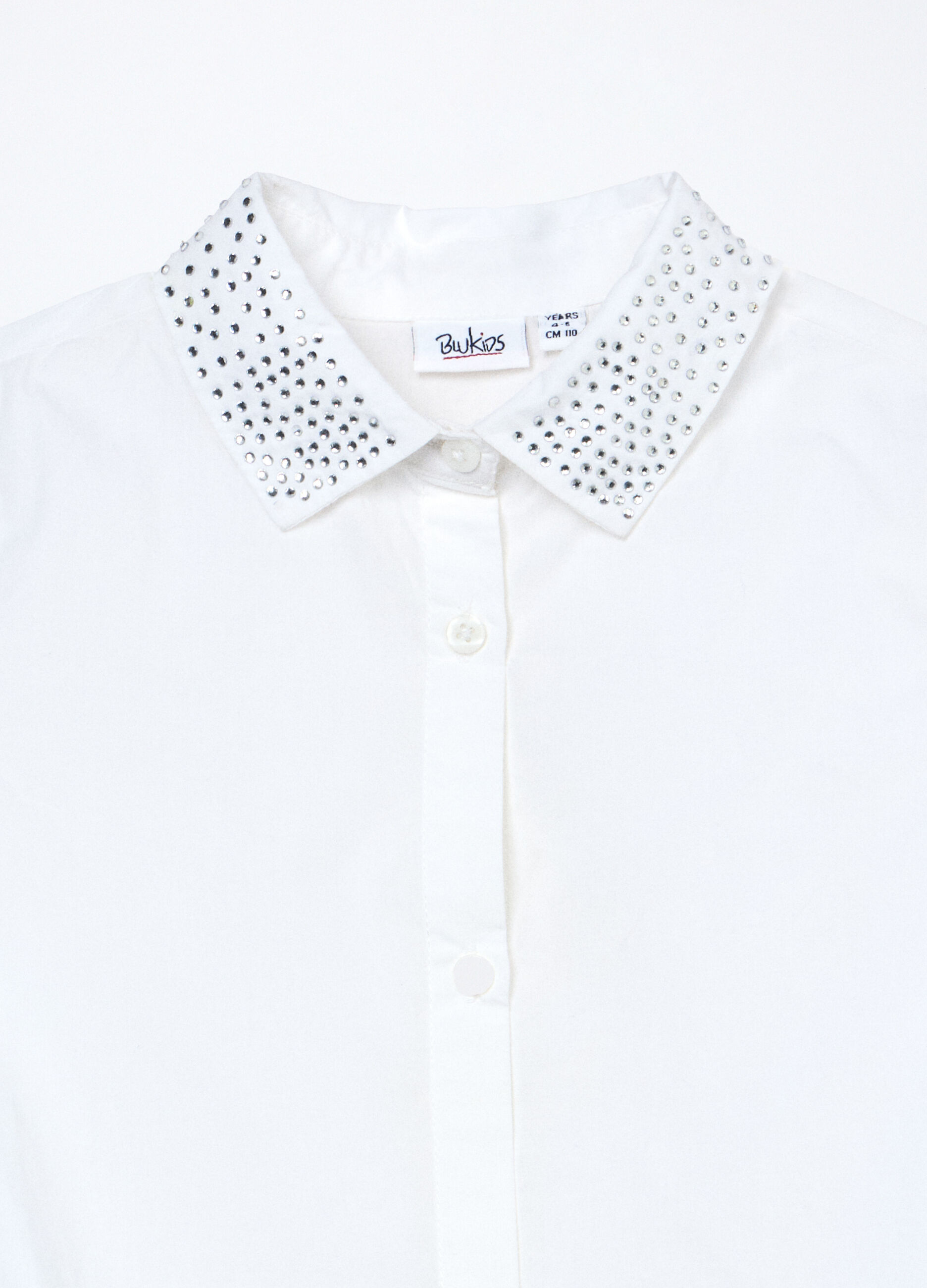Camicia in popeline di puro cotone bambina_2