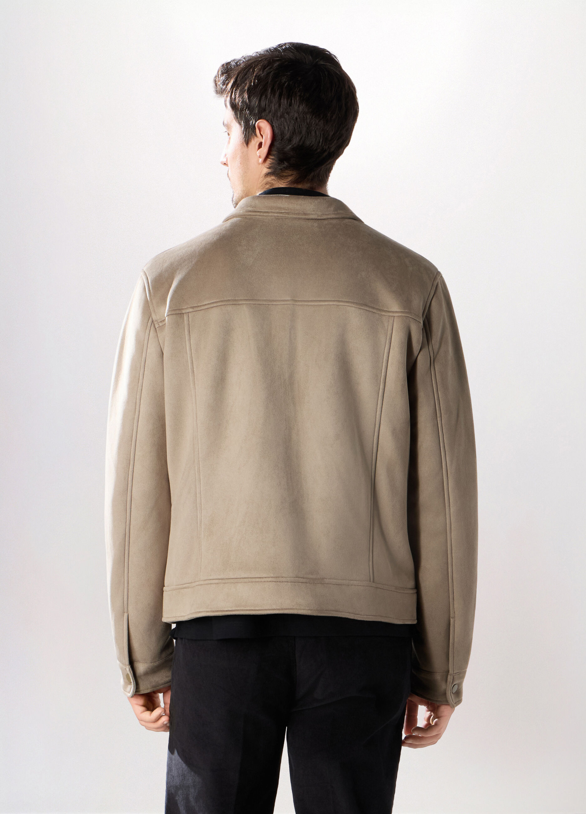 Giacca in ECOpelle scamosciata uomo_1