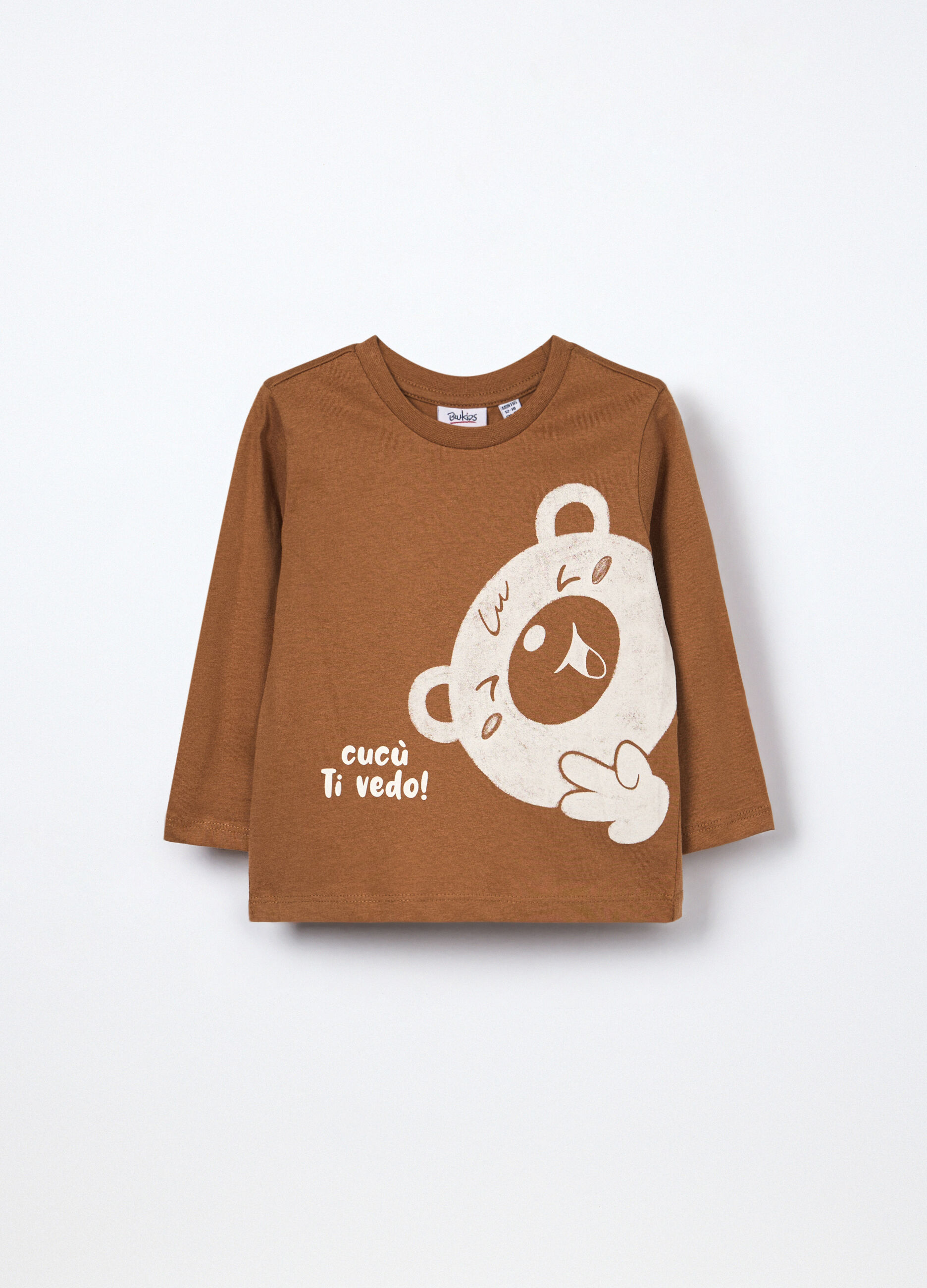 T-shirt in jersey di puro cotone neonato_0