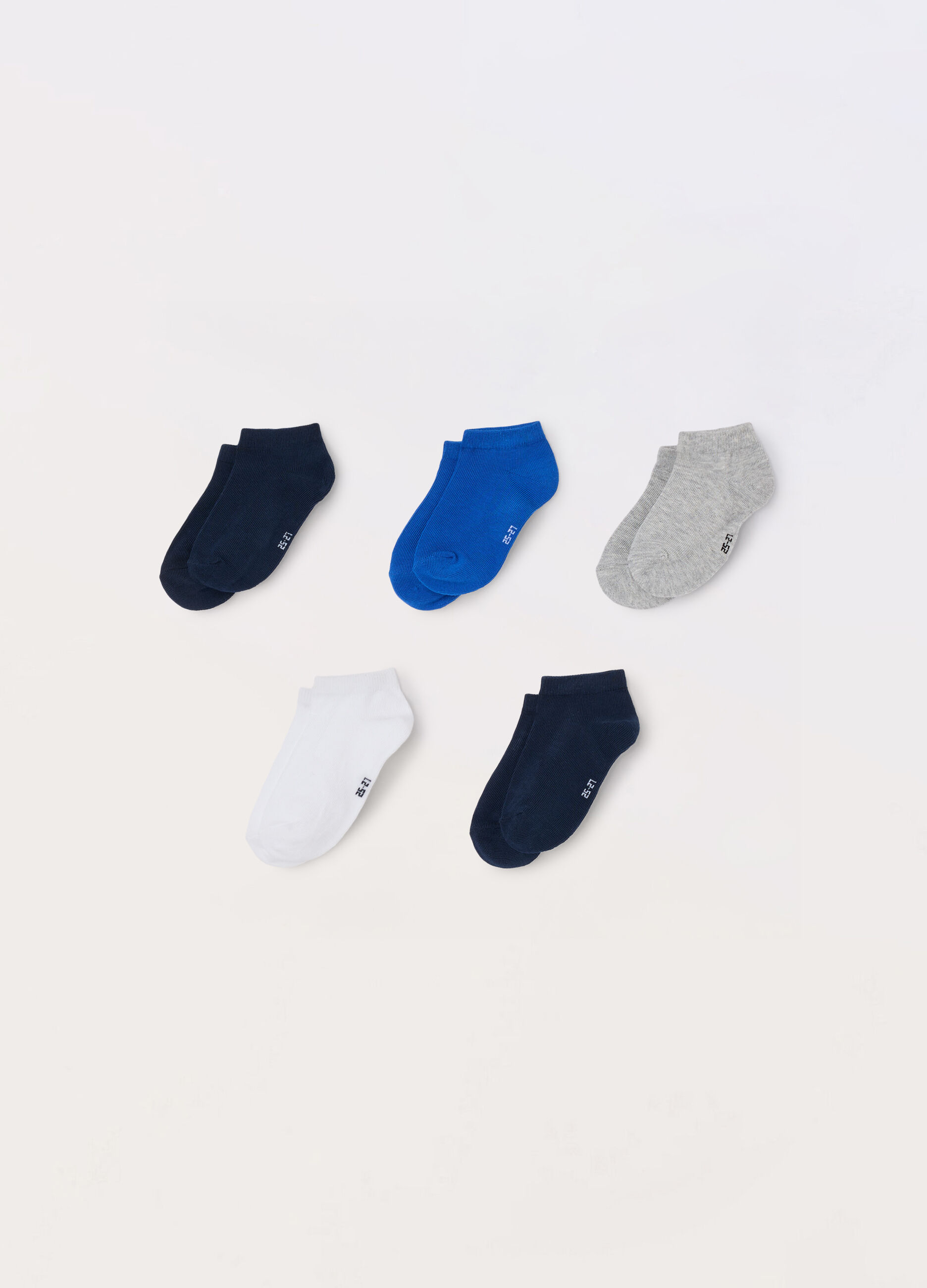 Pack 5 calze corte misto cotone _0