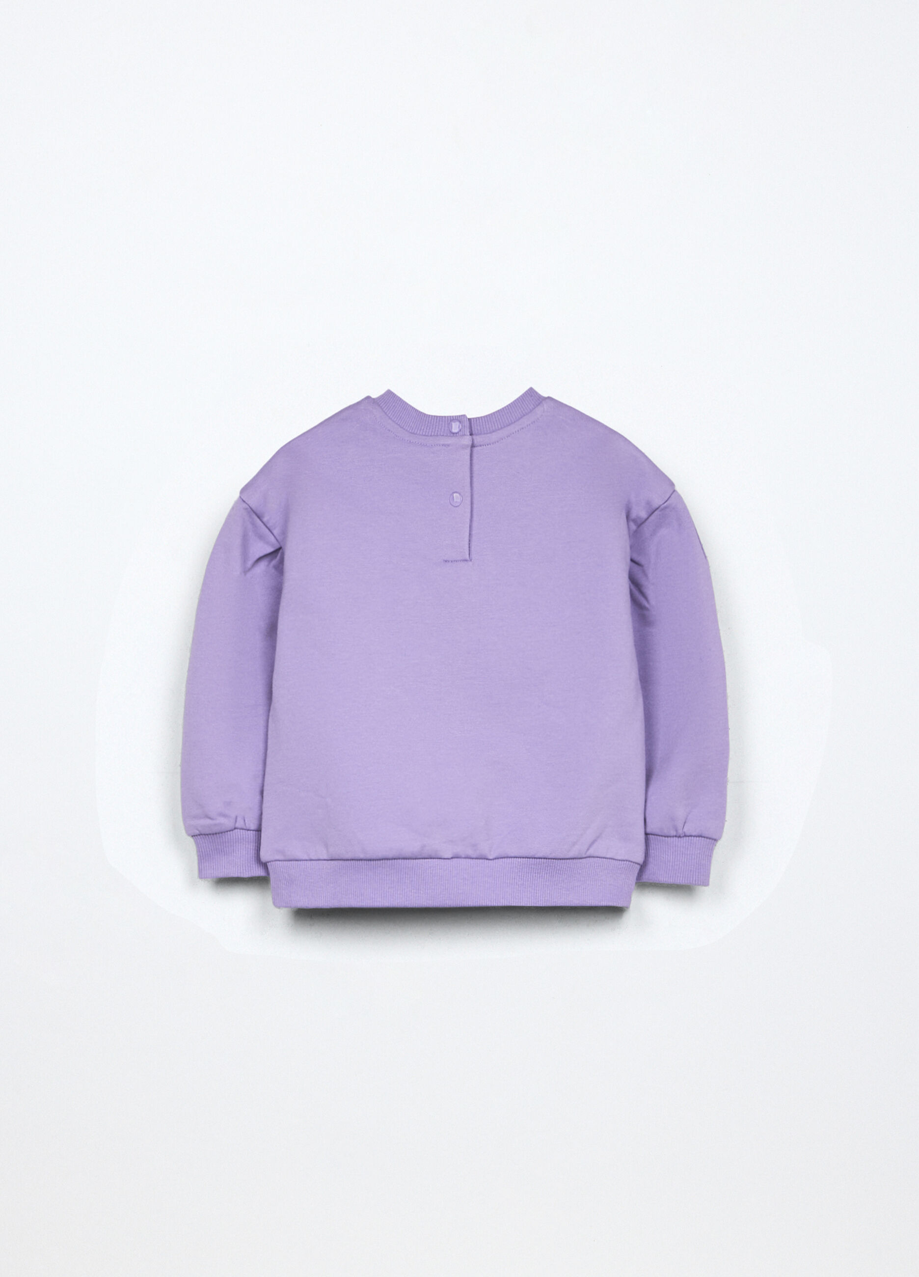 Jogging set in french terry di cotone stretch neonata_1