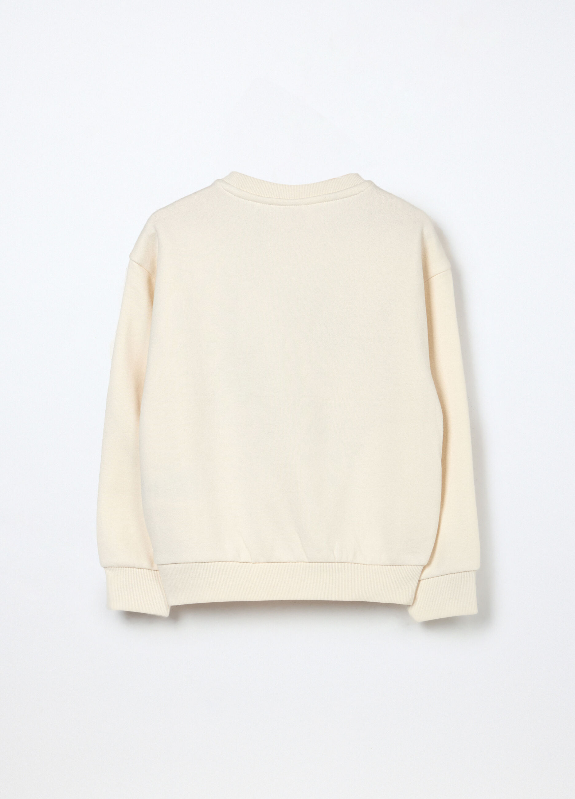 Felpa misto cotone con paillettes bambina_1