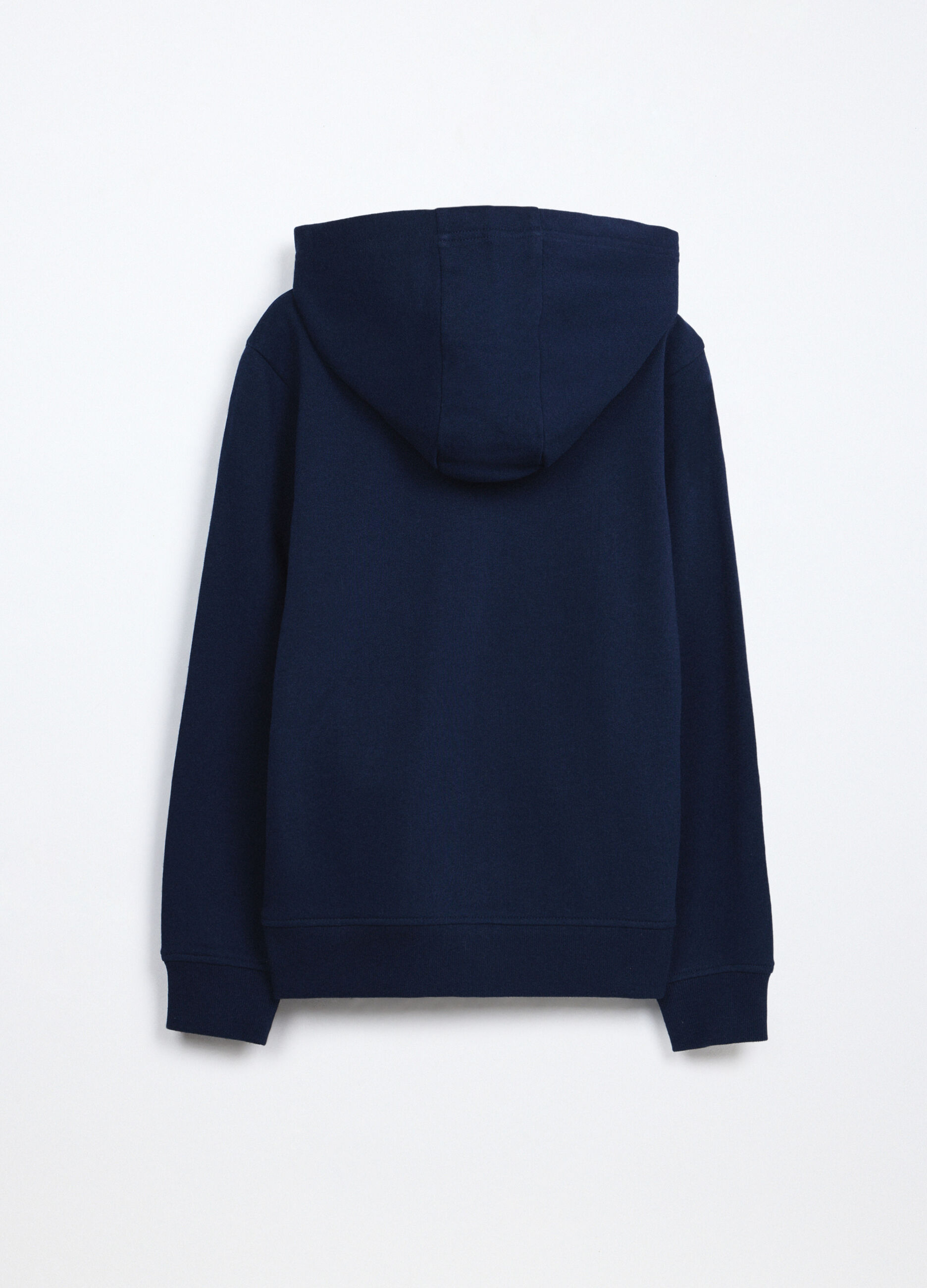 Felpa full zip in puro cotone bambina_1