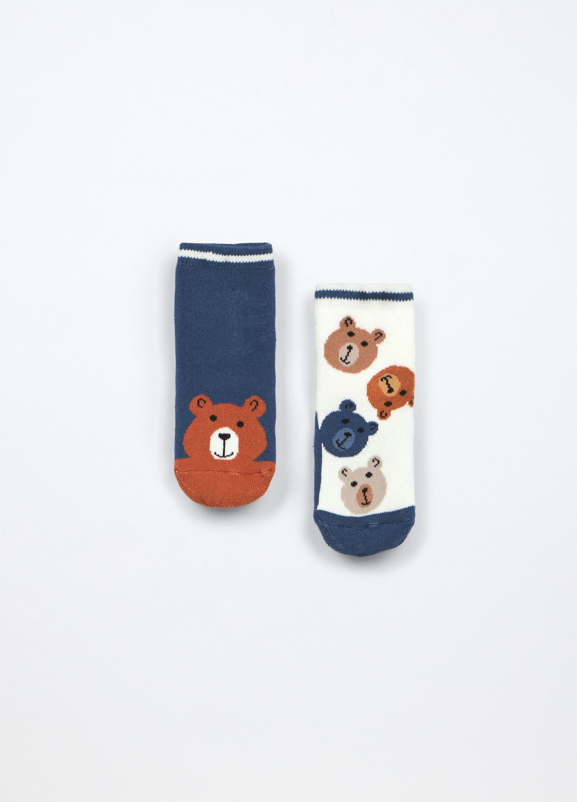 Pack 2 calzini in spugna di misto cotone neonato_1