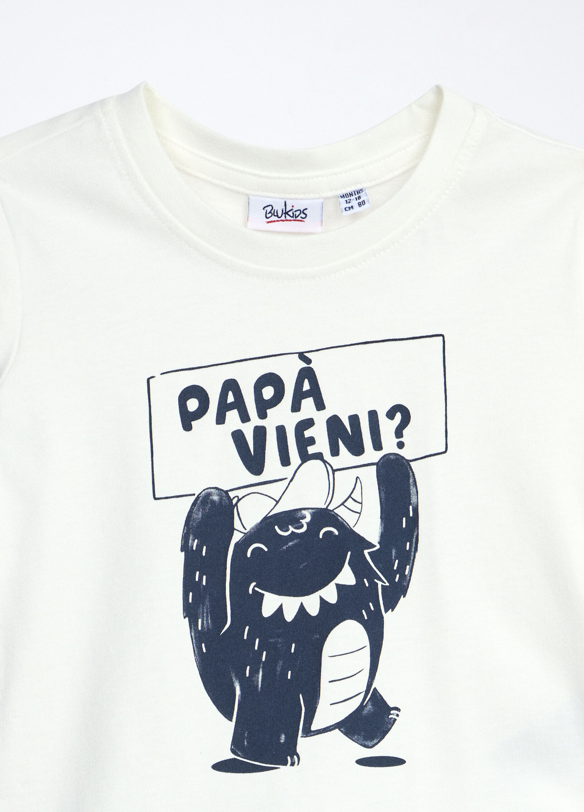 T-shirt in jersey di puro cotone neonato_2