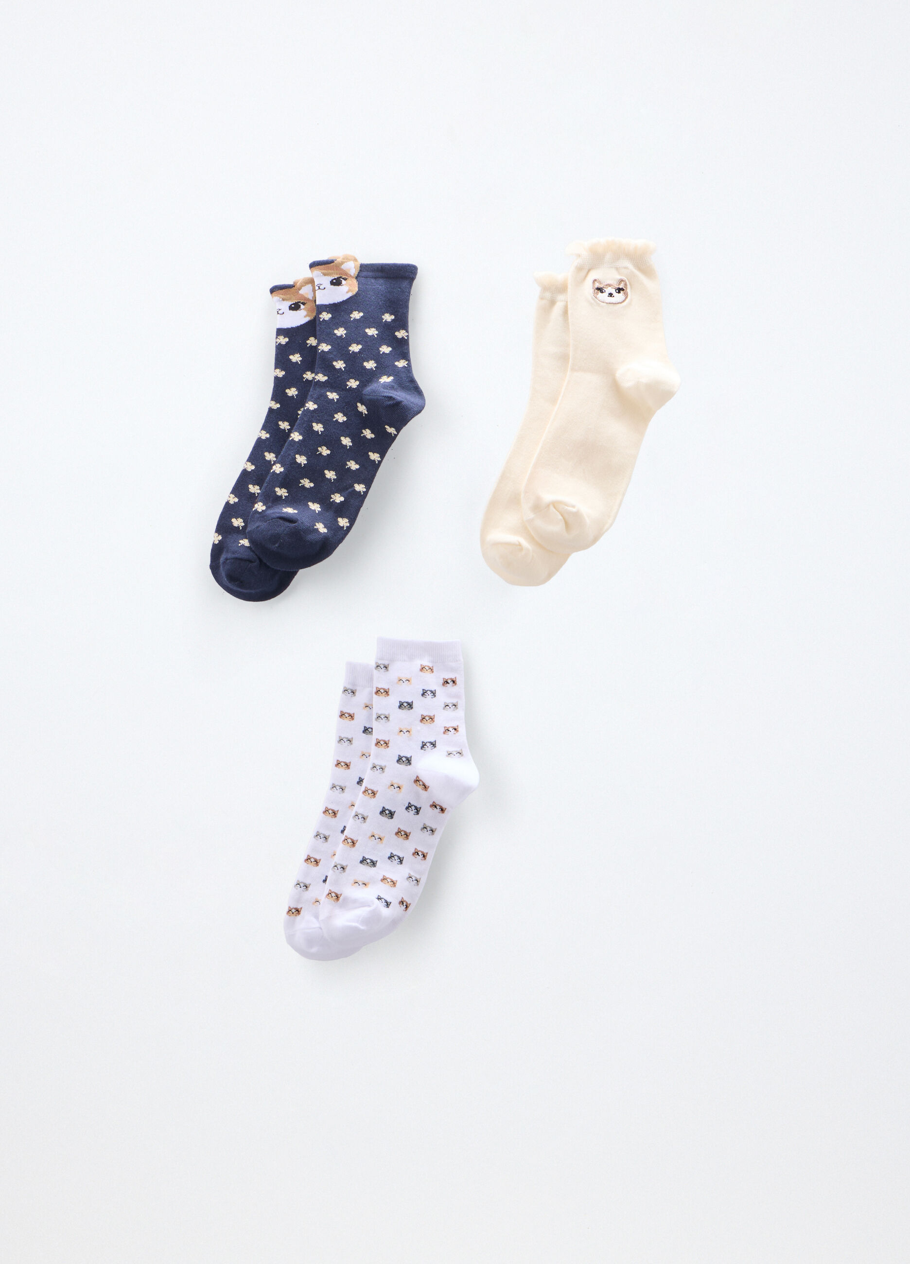 Pack 3 calze misto cotone donna_0