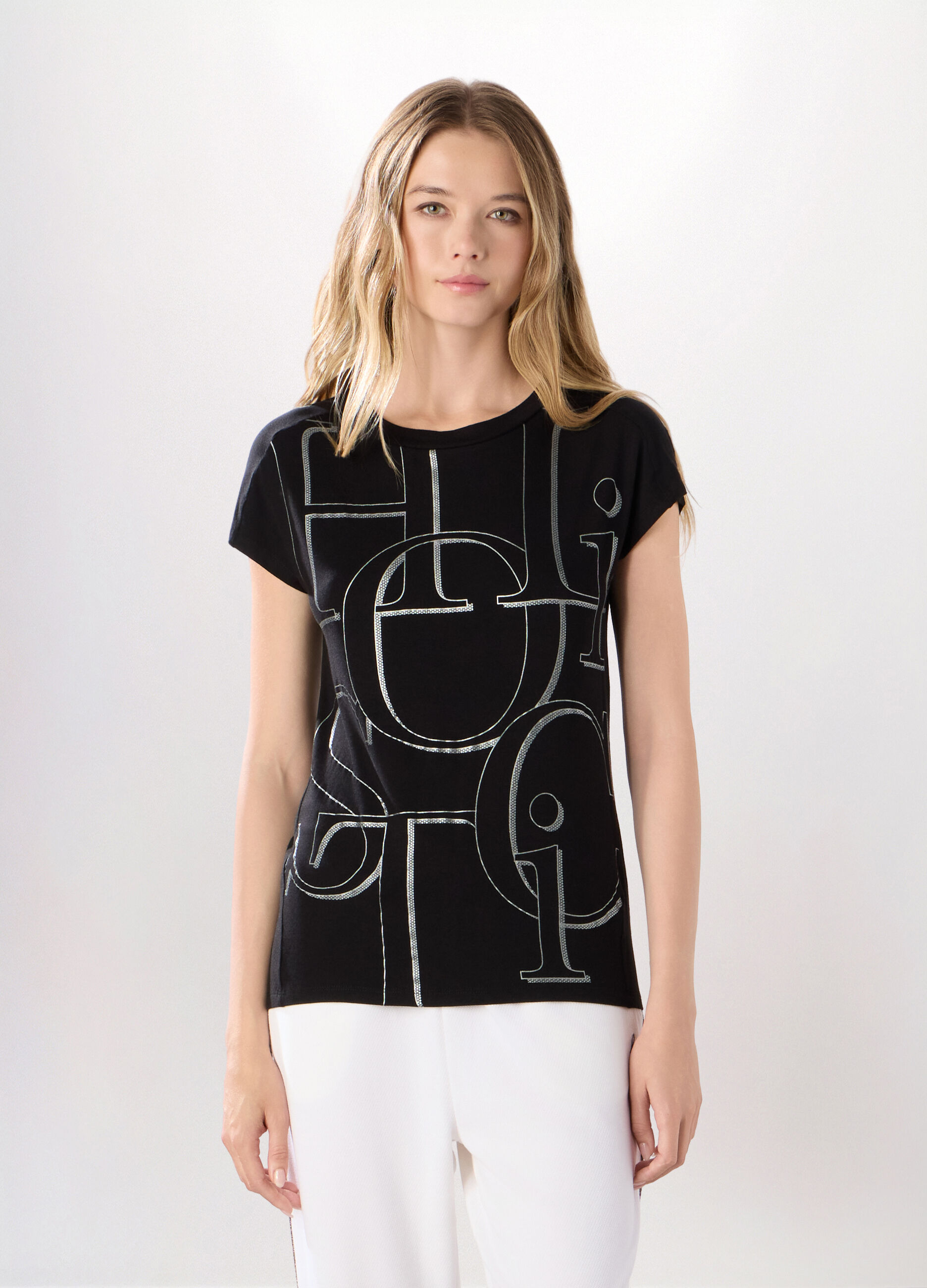 T-shirt Holistic fitness in jersey di viscosa stretch donna_0