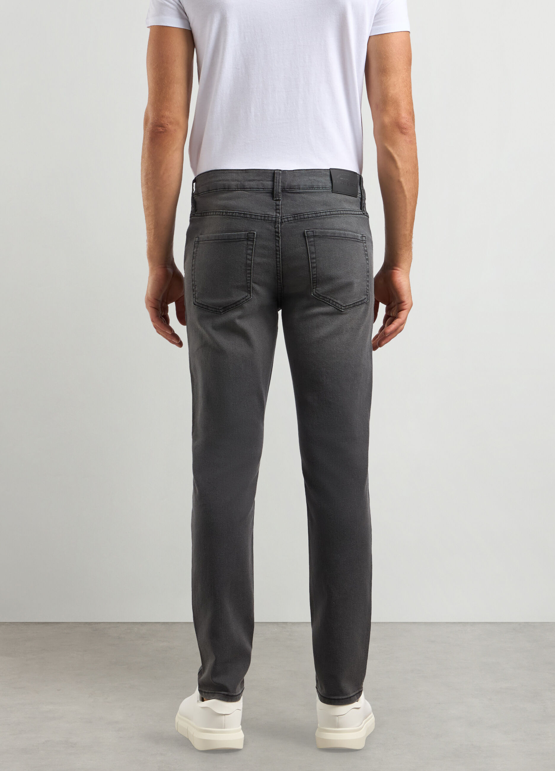 Jeans skinny fit in cotone stretch uomo_1