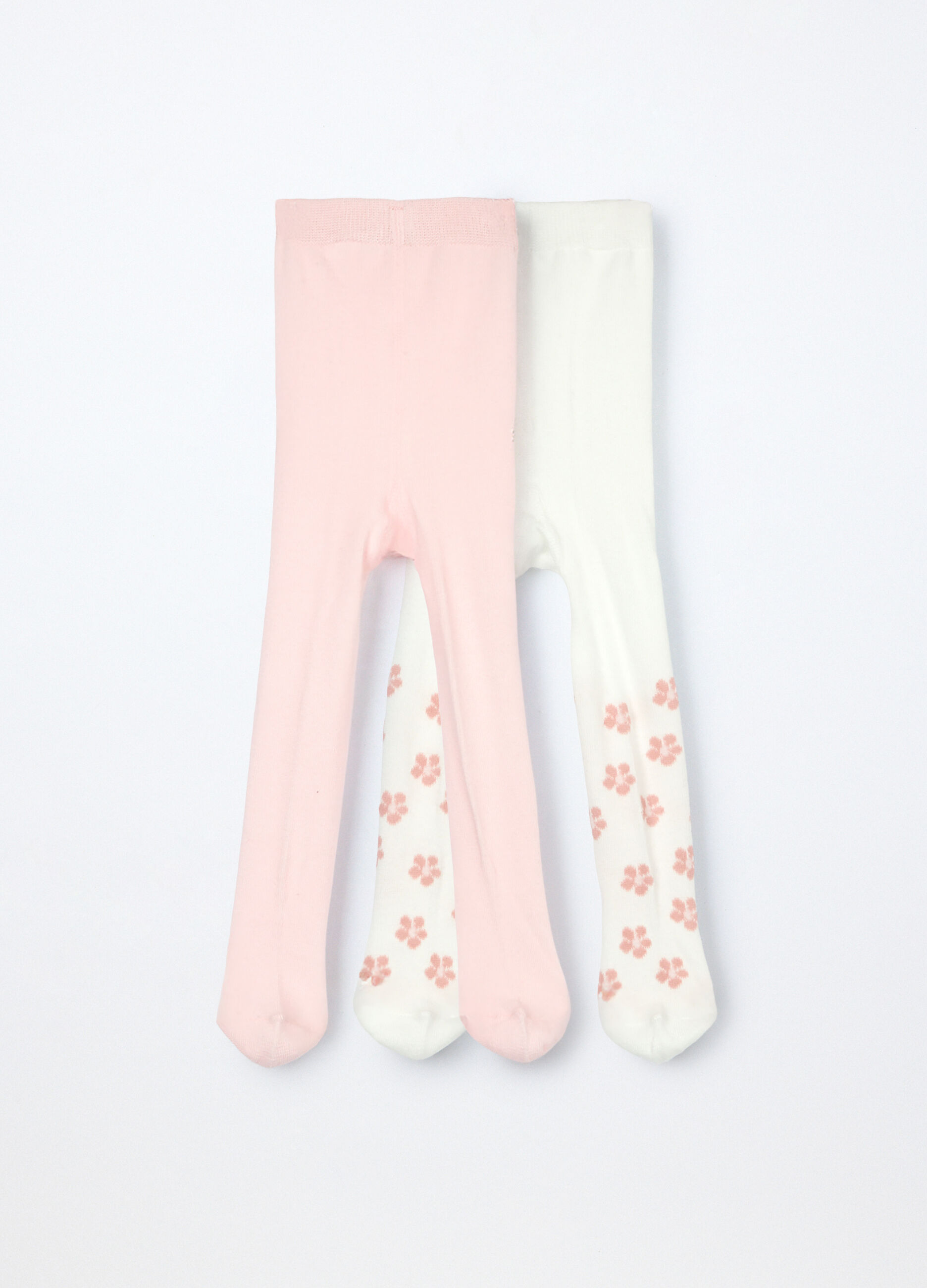 Pack 2 collant misto viscosa neonata_0