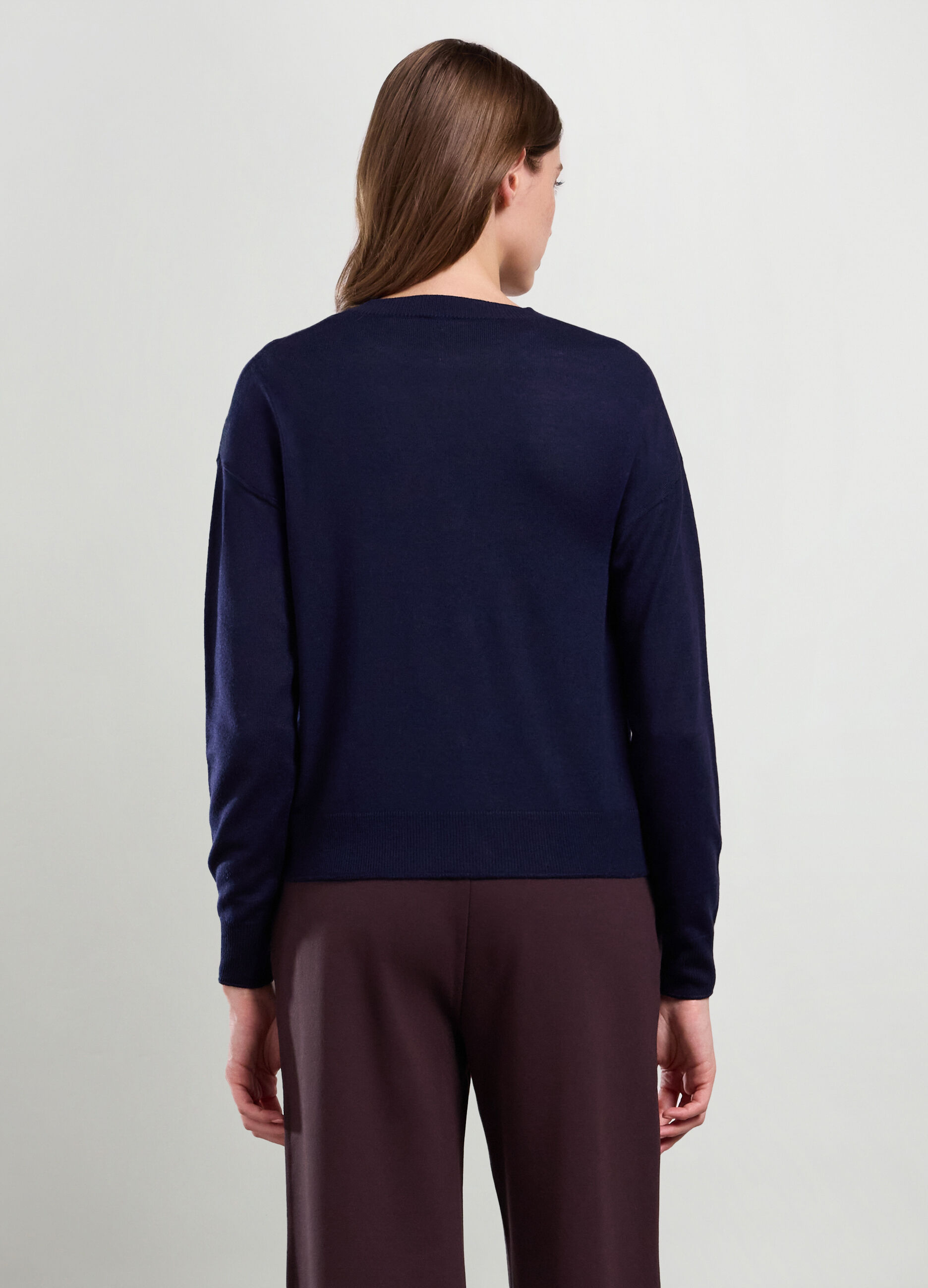 Cardigan tricot misto cashmere donna_1