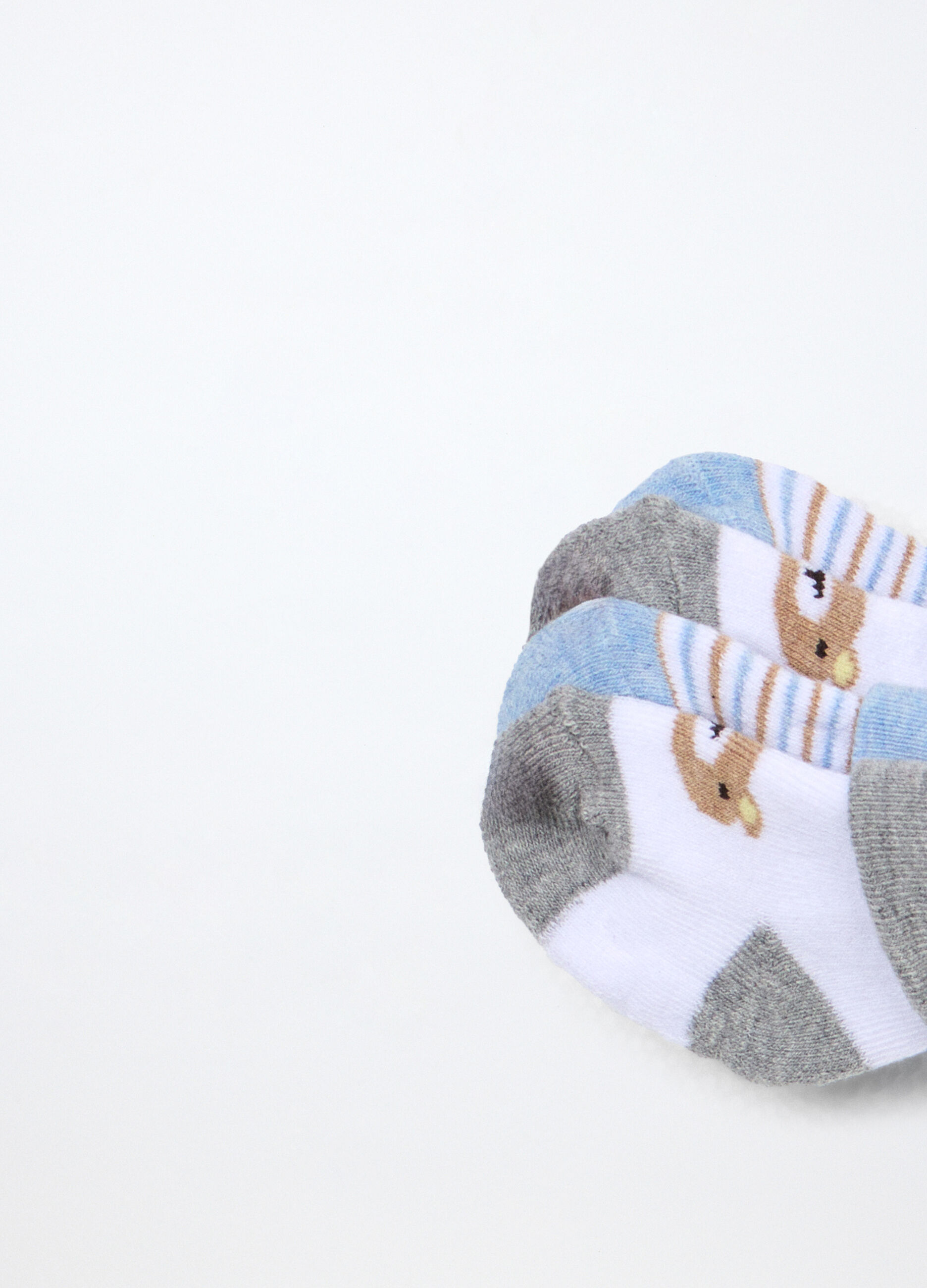 Pack 2 calze corte in misto cotone neonato_2