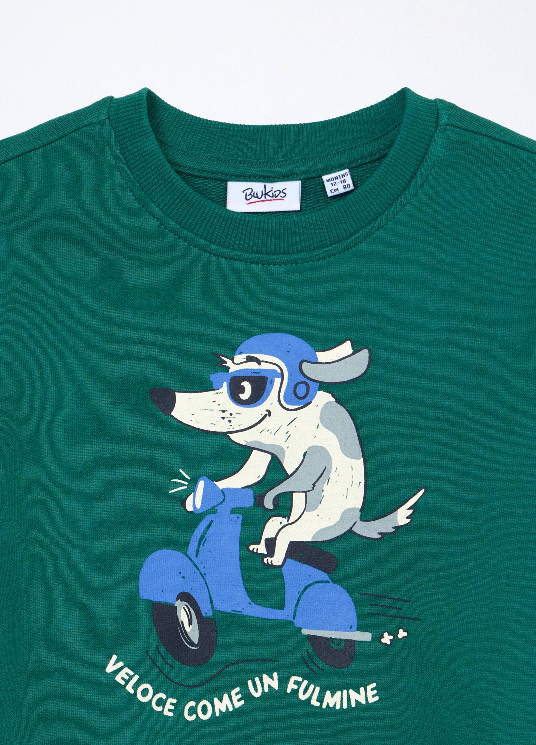 Felpa in french terry di puro cotone neonato_2