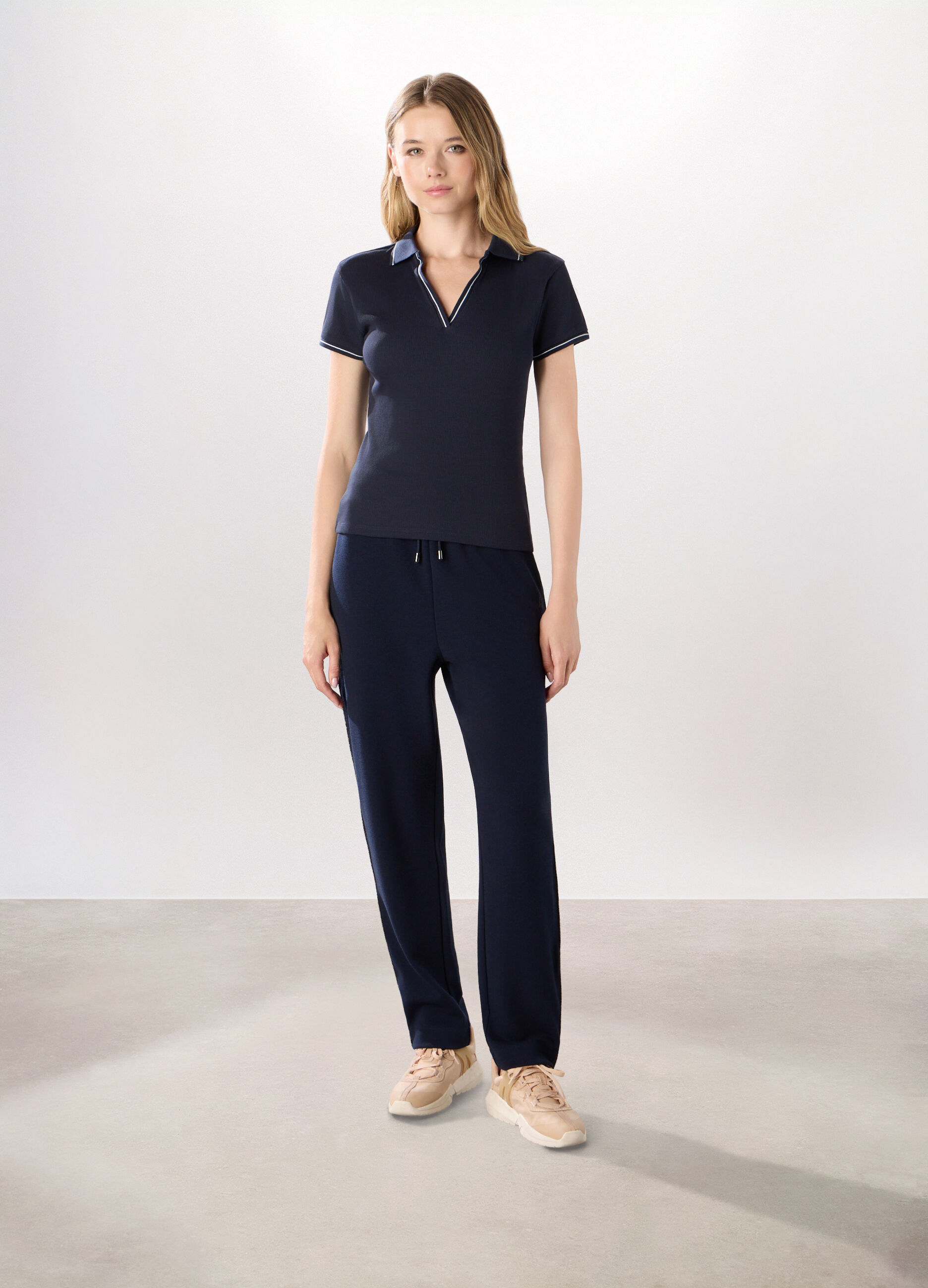 Jogger misto viscosa Piquet Holistic Fitness donna_0