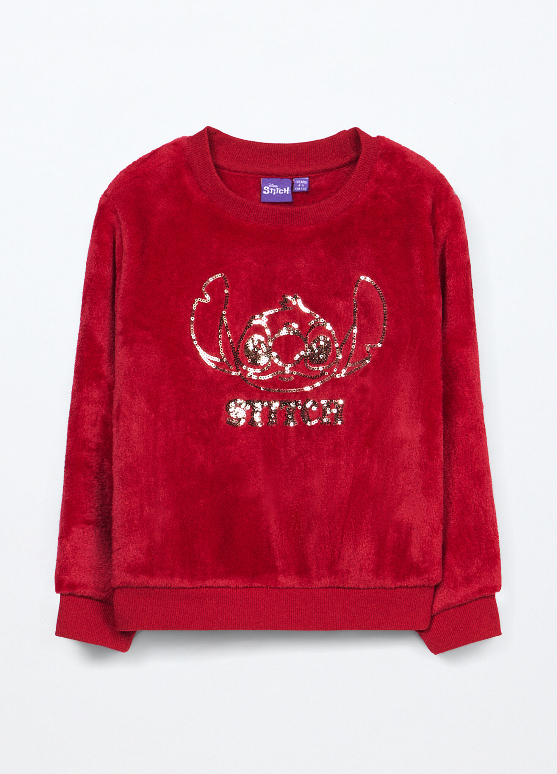 Felpa in pile con paillettes bambina_0