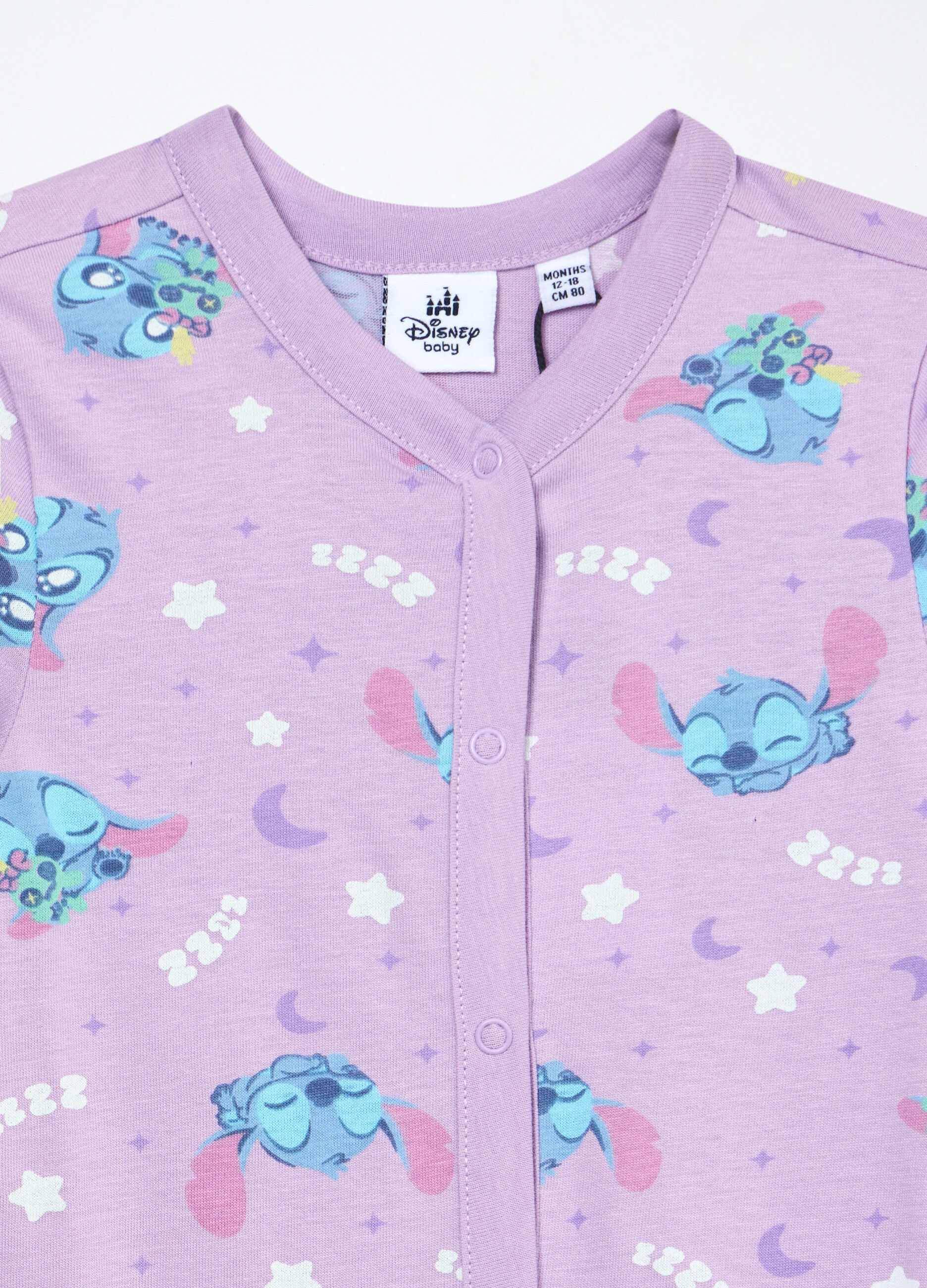 Pigiama intero in jersey di puro cotone neonata_2