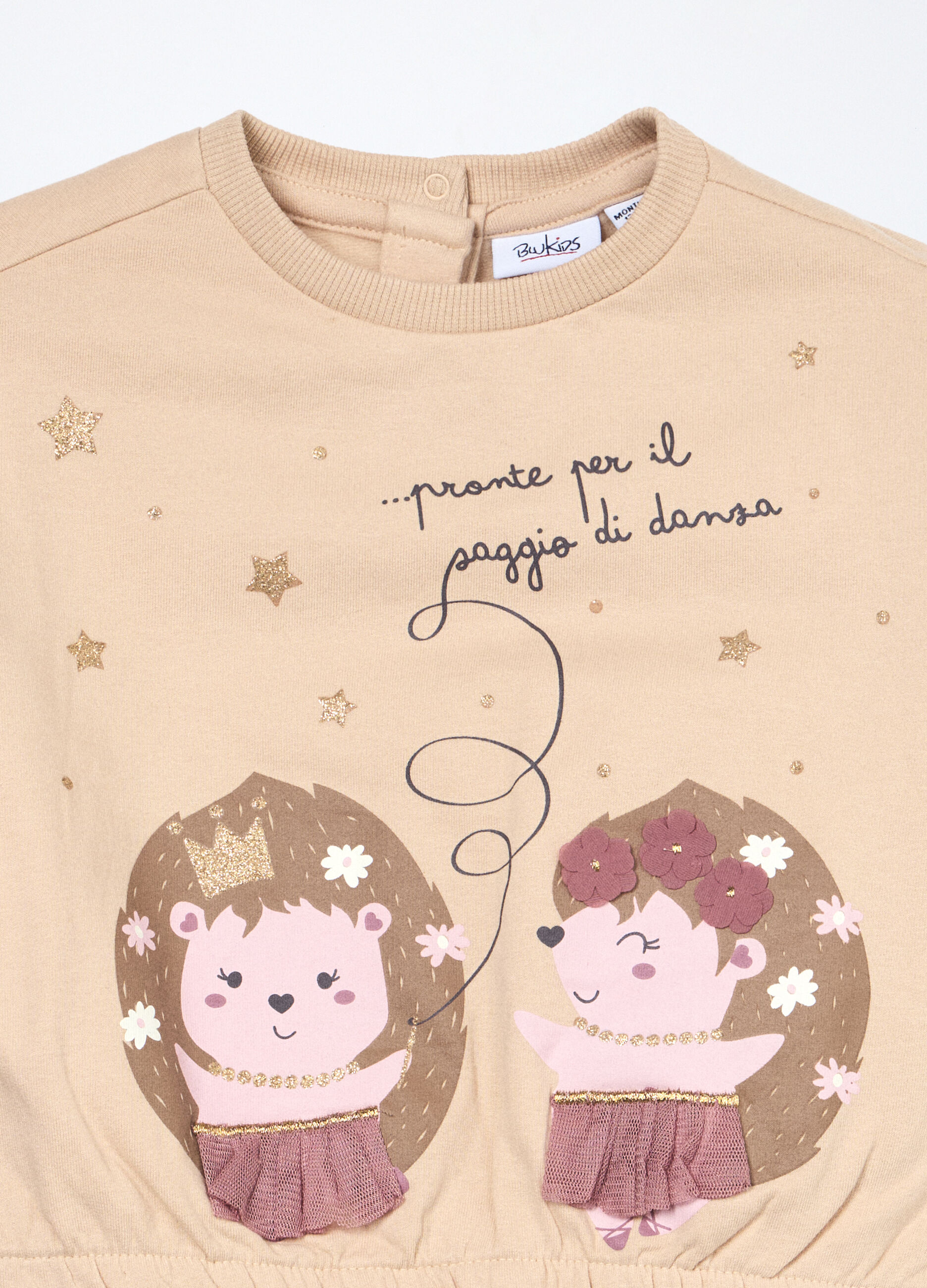 Jogging set in felpa di cotone stretch neonata_2