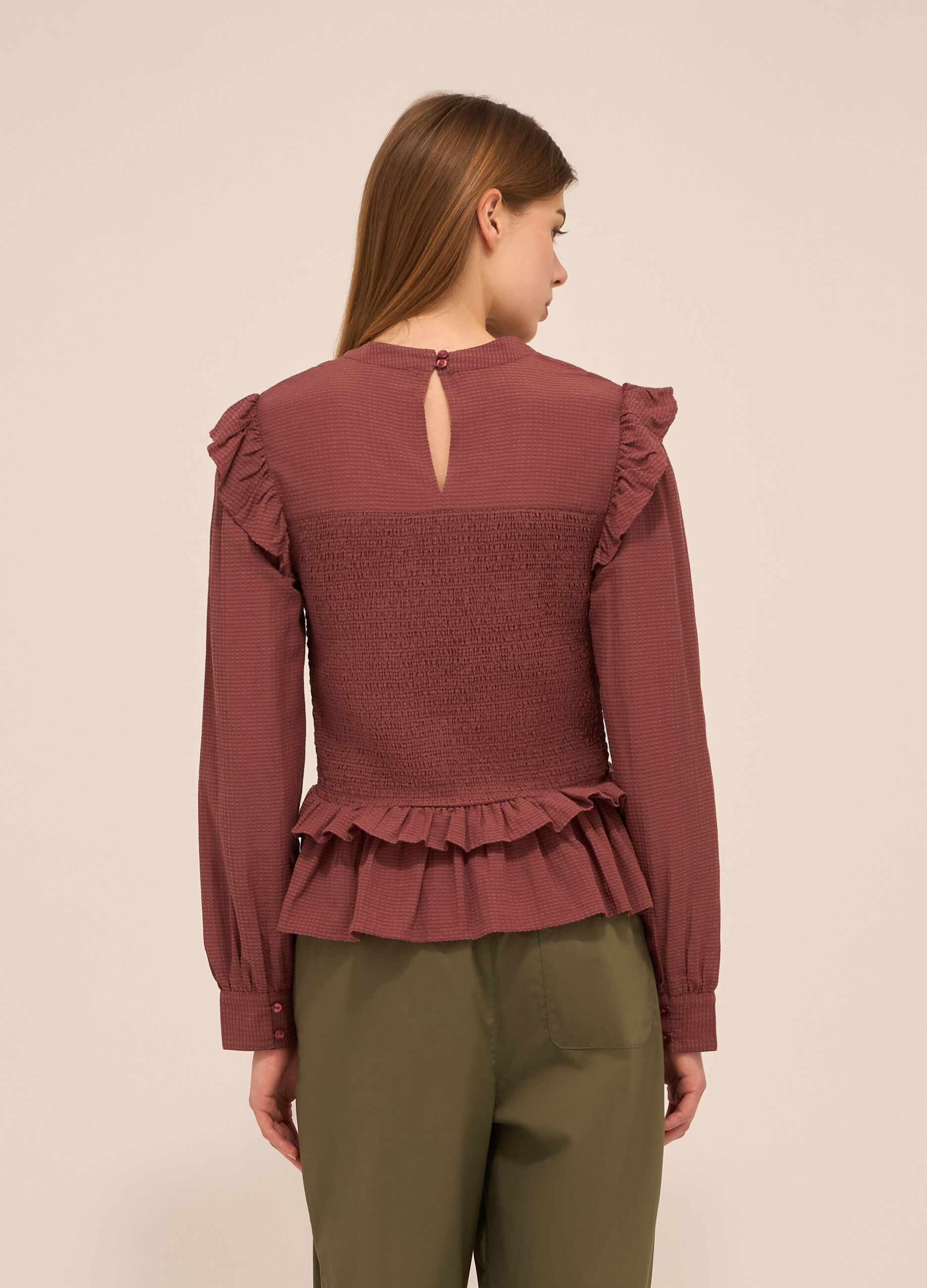 Blusa misto cotone donna_1