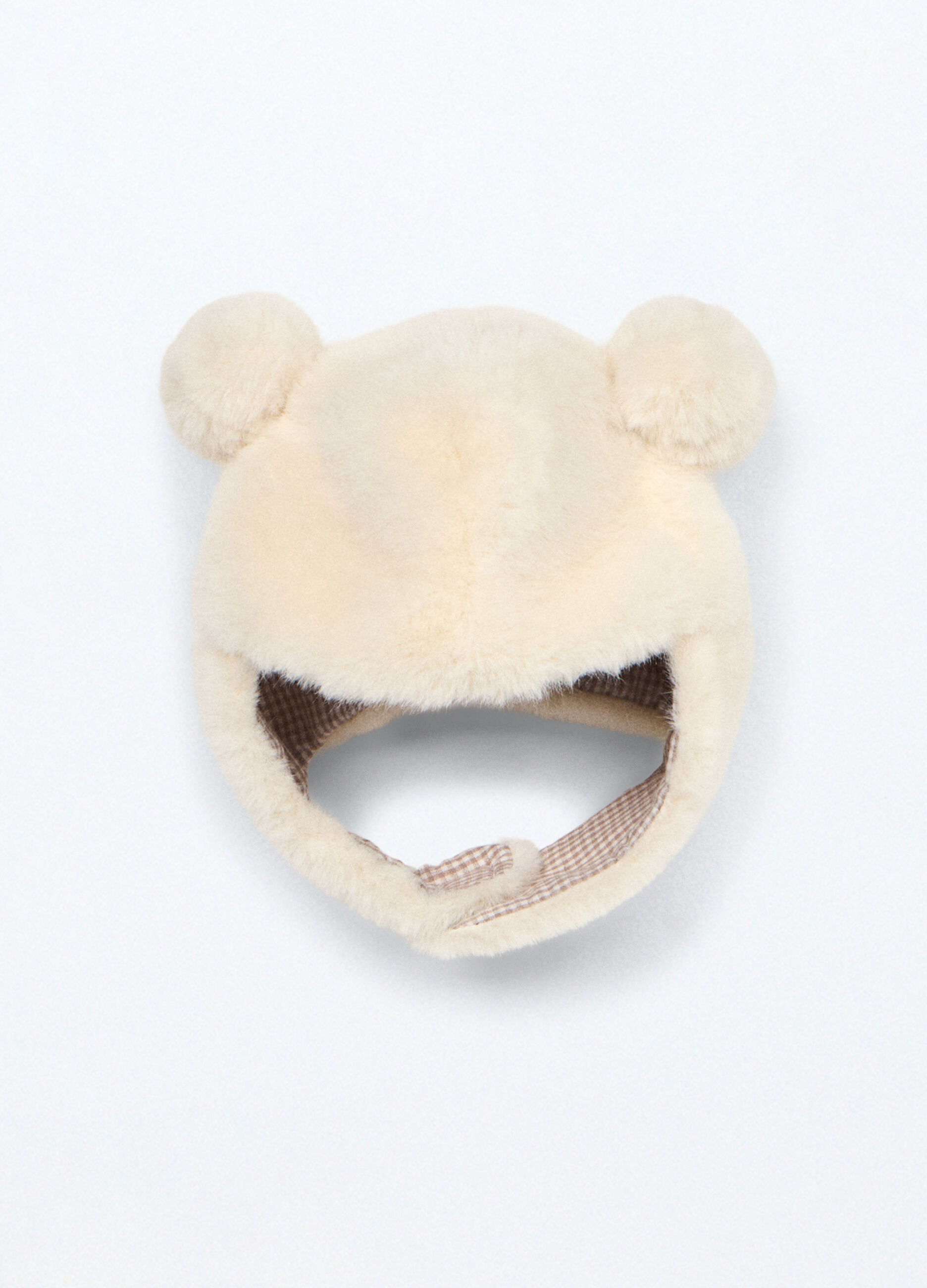 Berretto in eco fur neonato_0