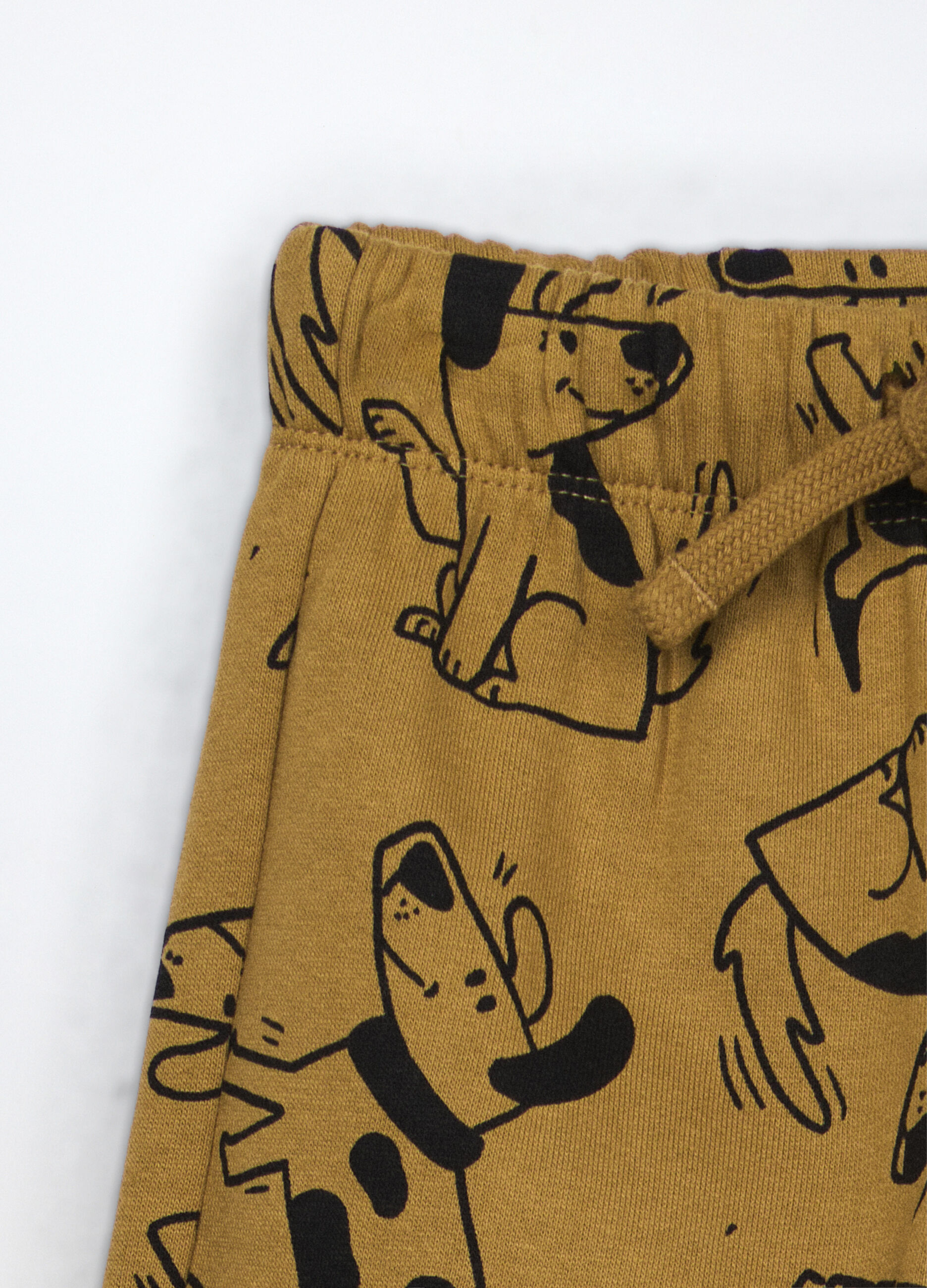 Jogger in puro cotone fleece neonato_2