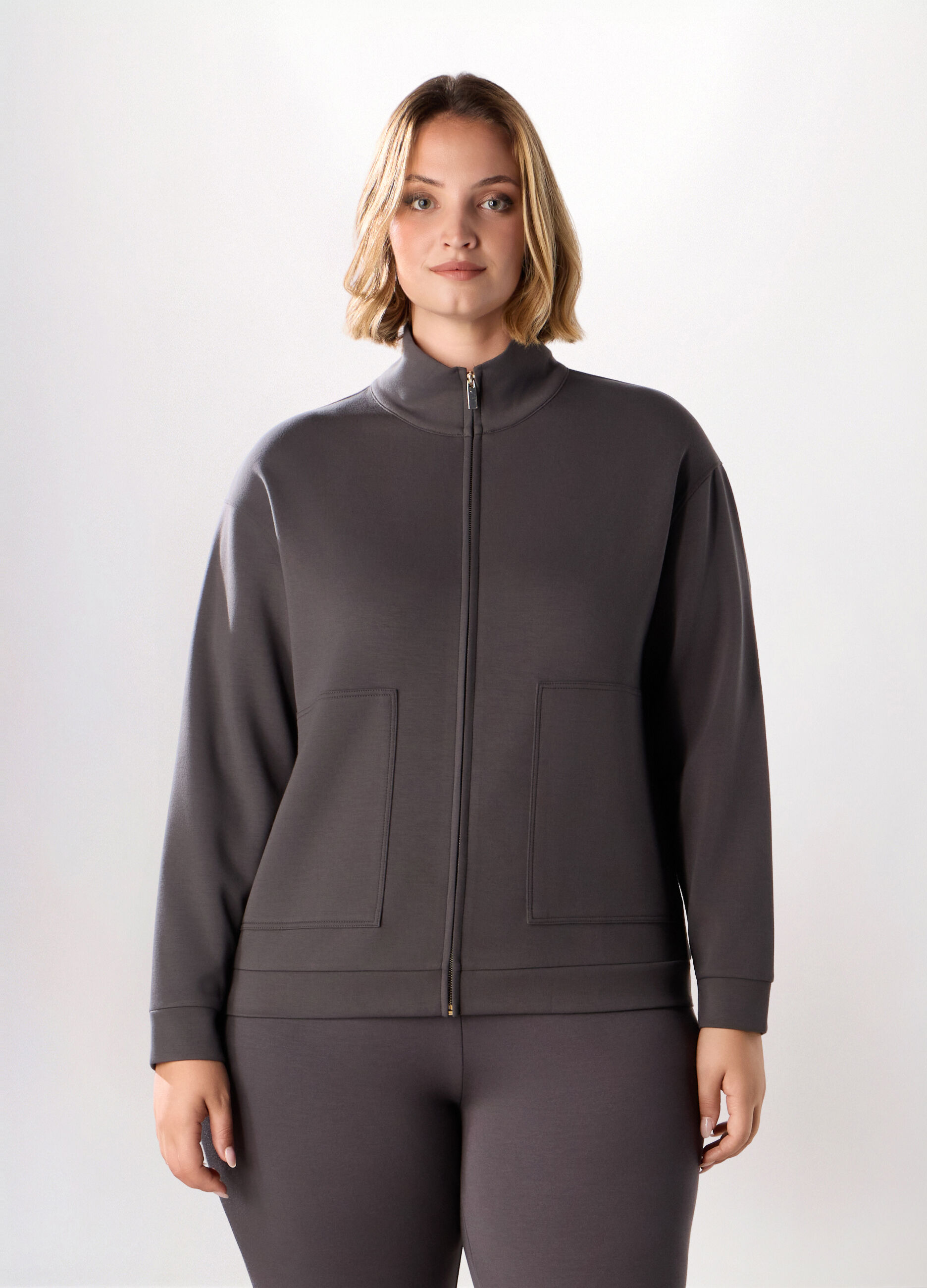 Felpa sportiva misto viscosa donna curvy_0