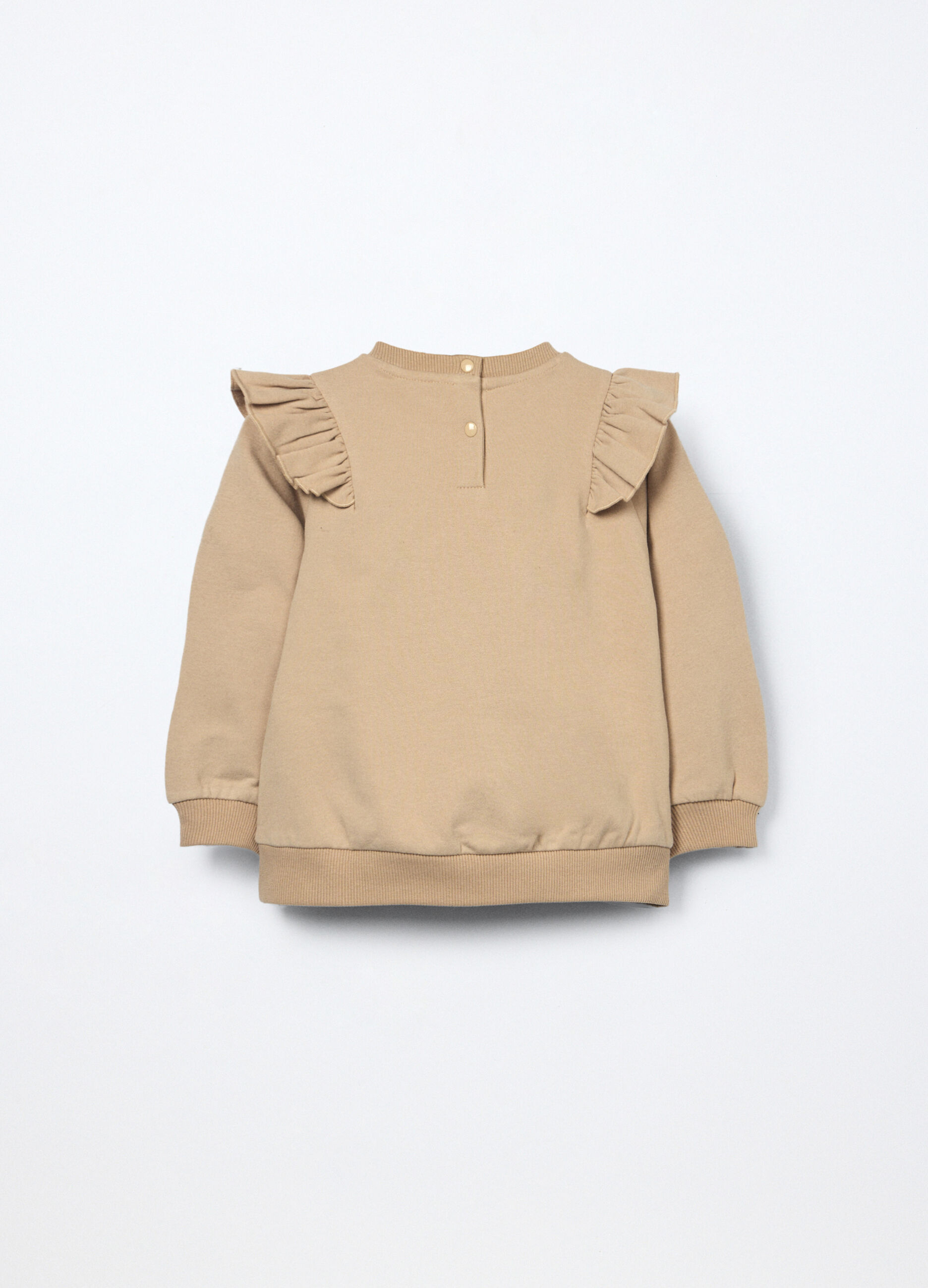 Felpa in french terry di cotone stretch neonata_1