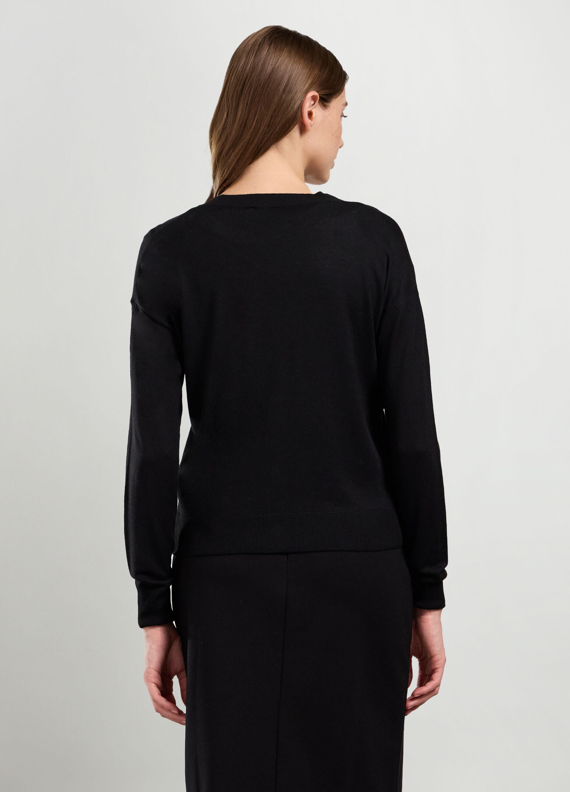 Cardigan tricot misto cashmere donna_1