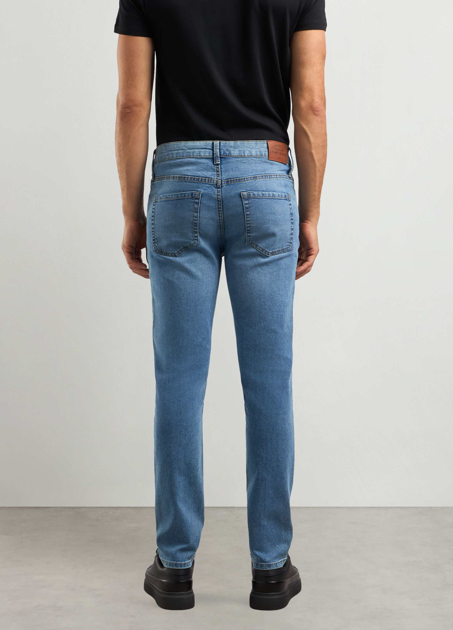 Jeans skinny fit in cotone stretch uomo_1