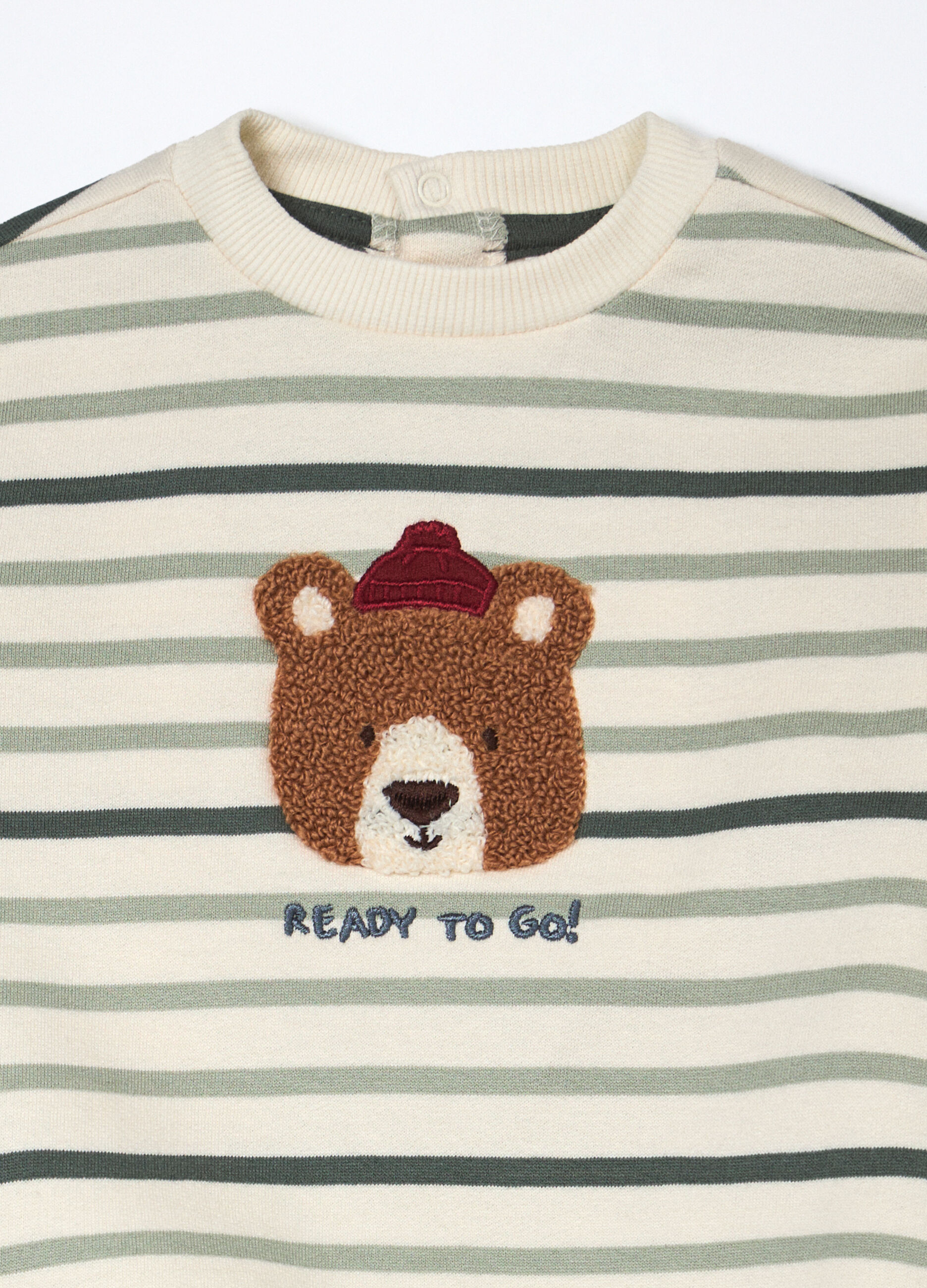 Jogging set in puro cotone fleece neonato_2