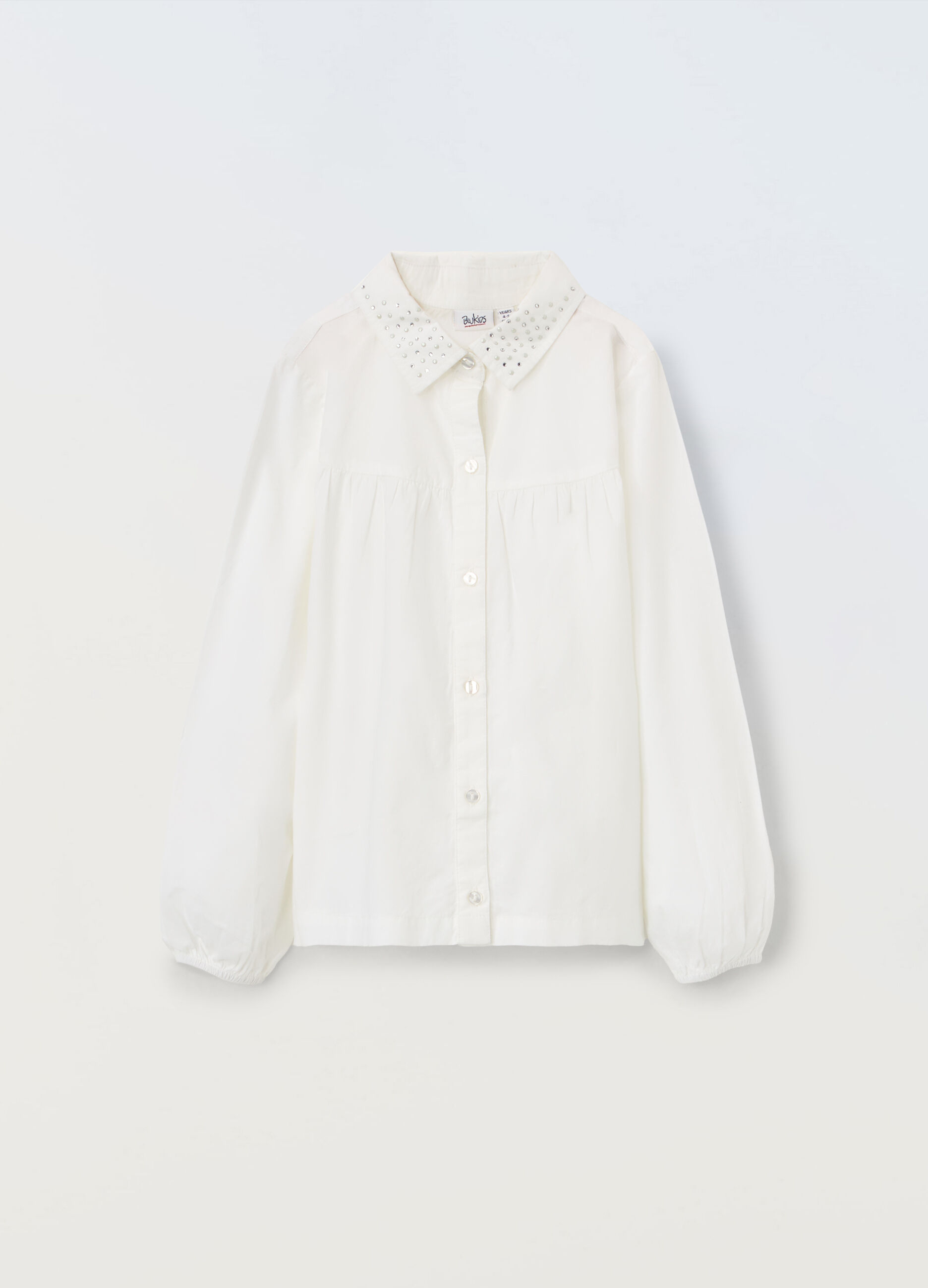 Camicia in puro cotone bambina_0