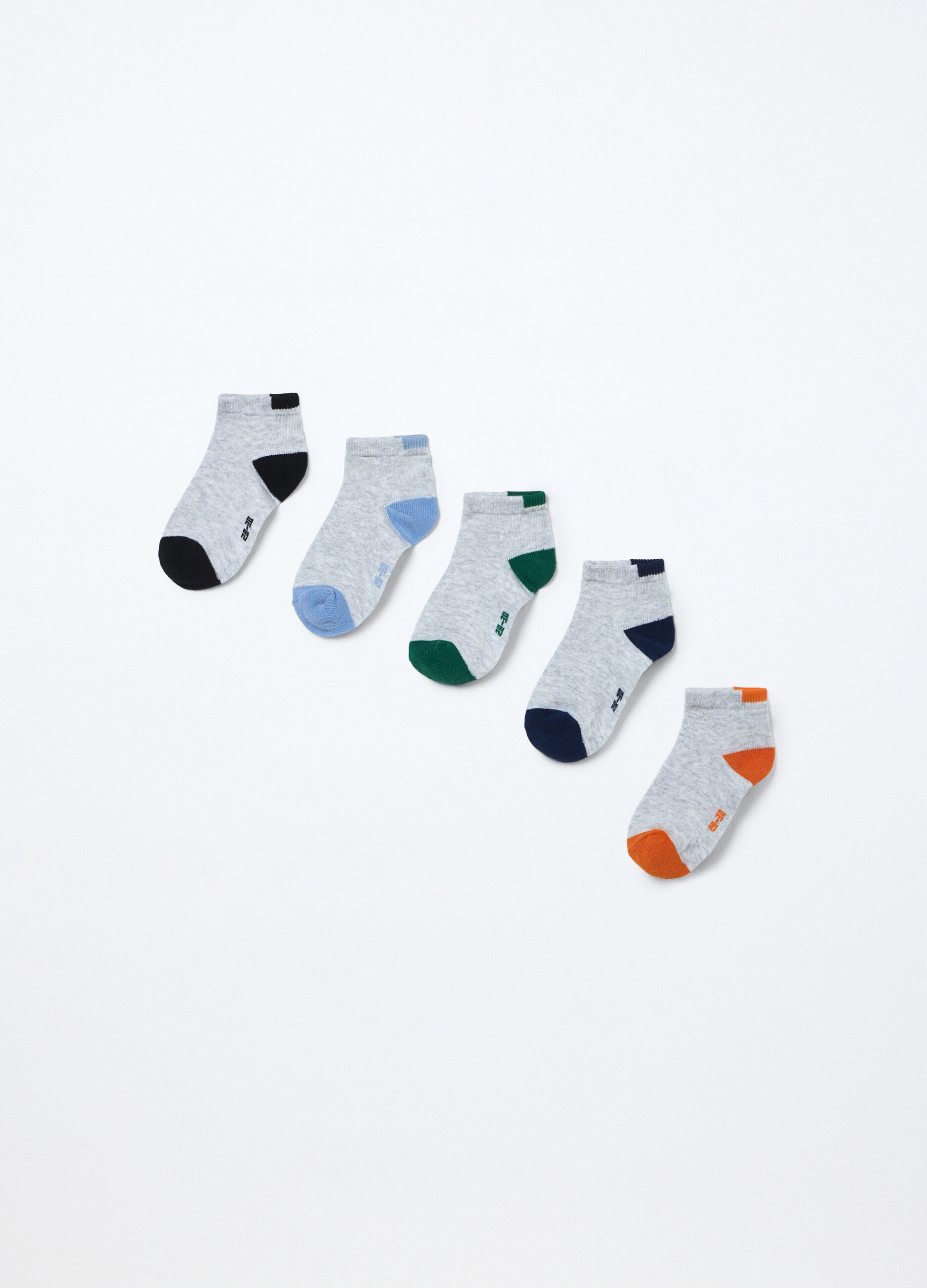 Pack 5 calze corte misto cotone bambino_1