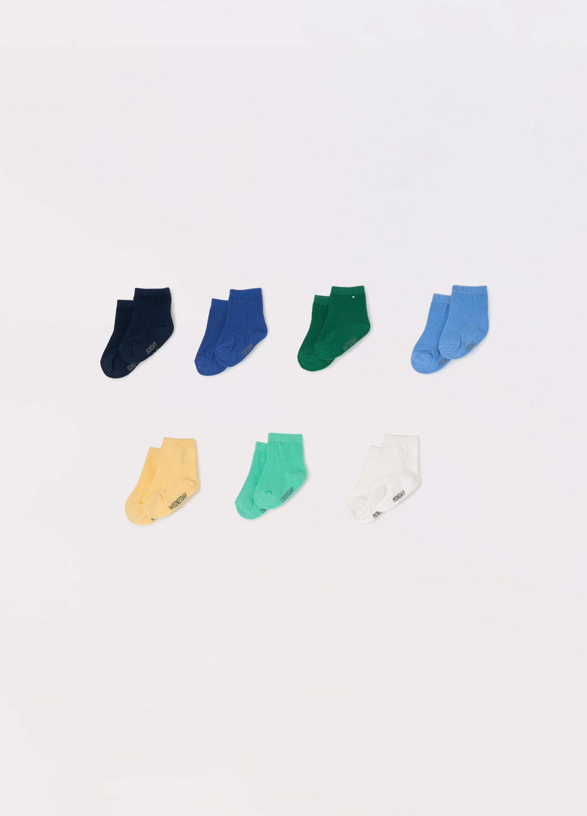Pack 7 calzini corti misto cotone neonato_0