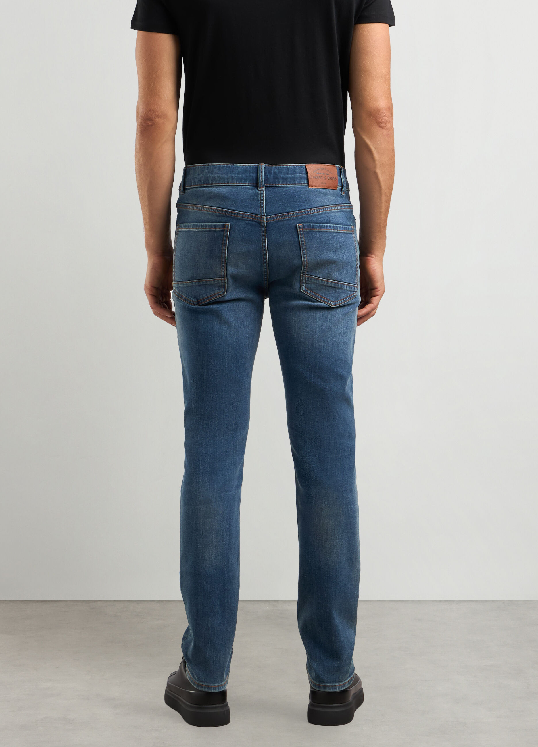 Jeans slim fit in cotone stretch uomo_1