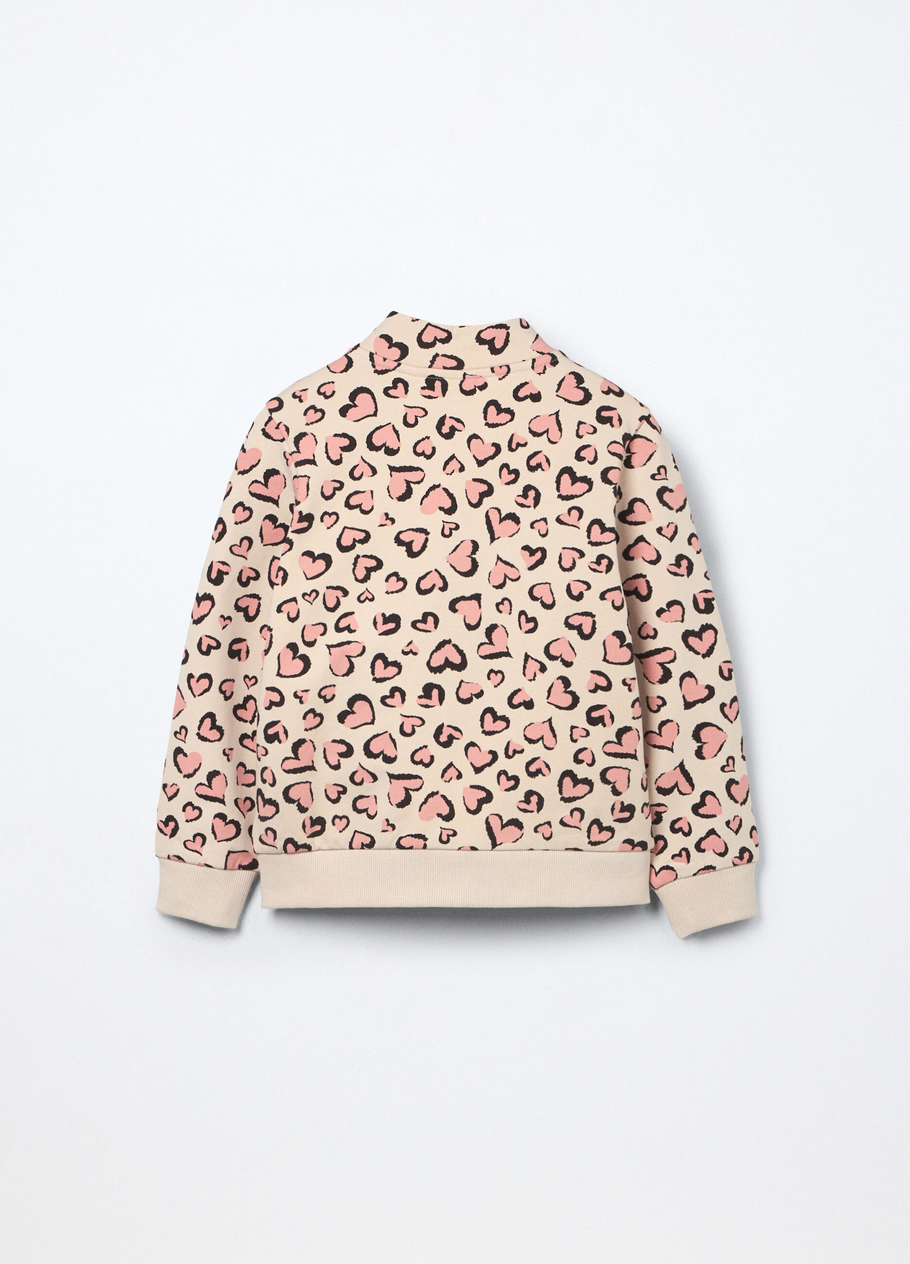 Felpa in french terry di cotone stretch bambina_1