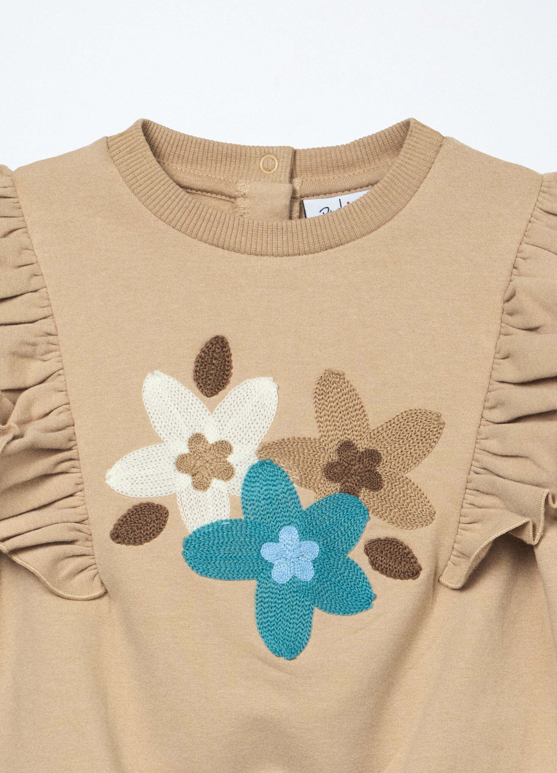 Felpa in french terry di cotone stretch neonata_2