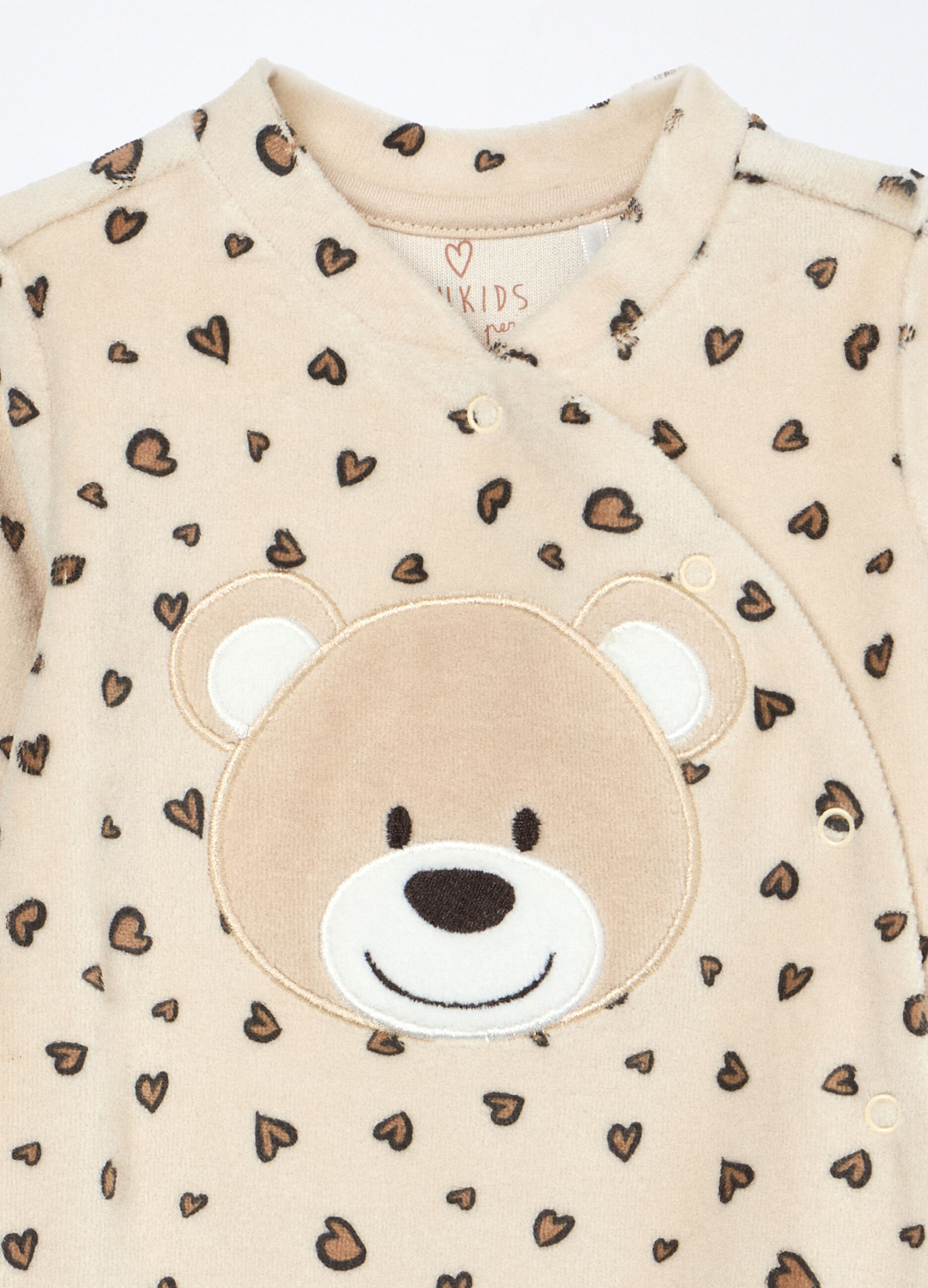 Pigiama velour misto cotone neonata_2