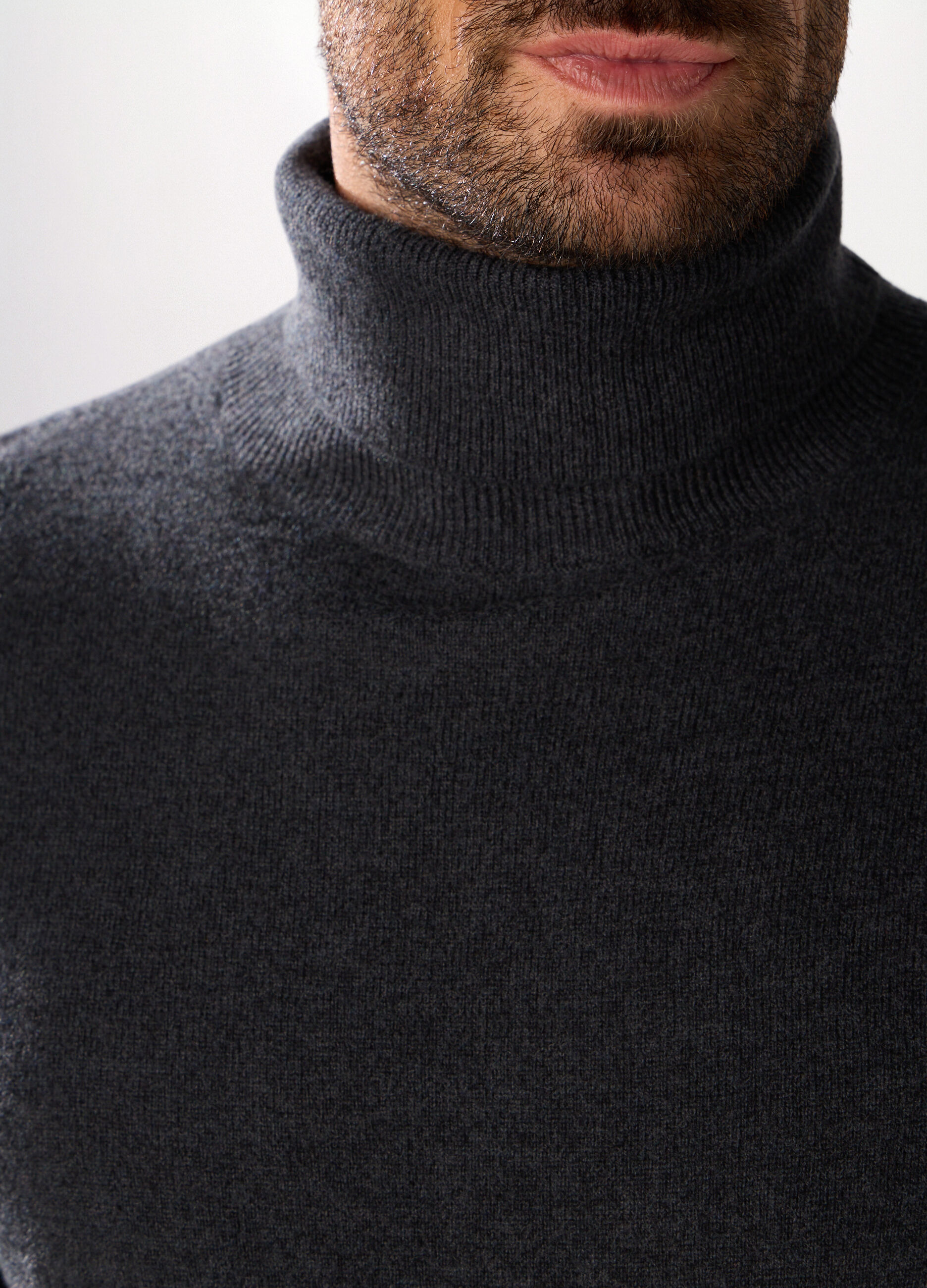 Dolcevita a maniche lunghe in lambswool uomo_2