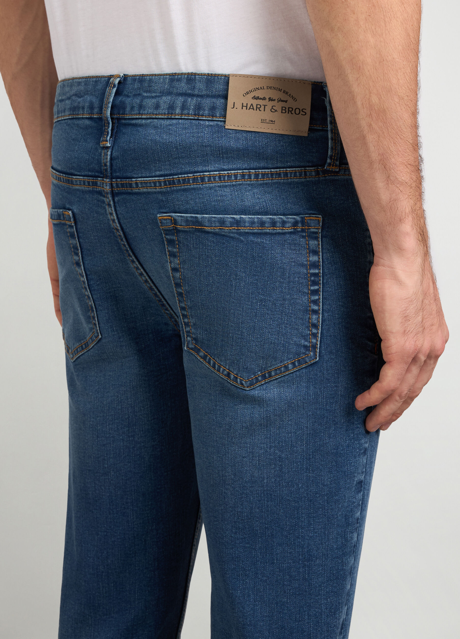 Jeans skinny fit in cotone stretch uomo_2