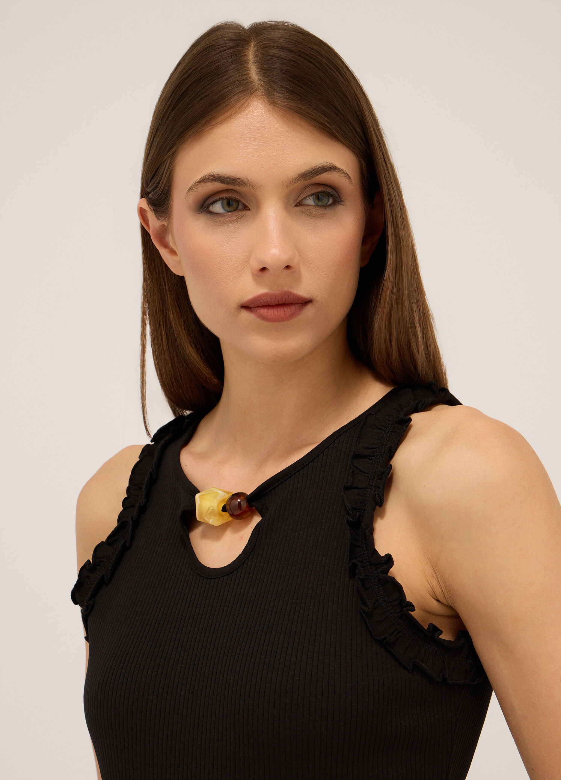Top in costina di puro cotone donna_2