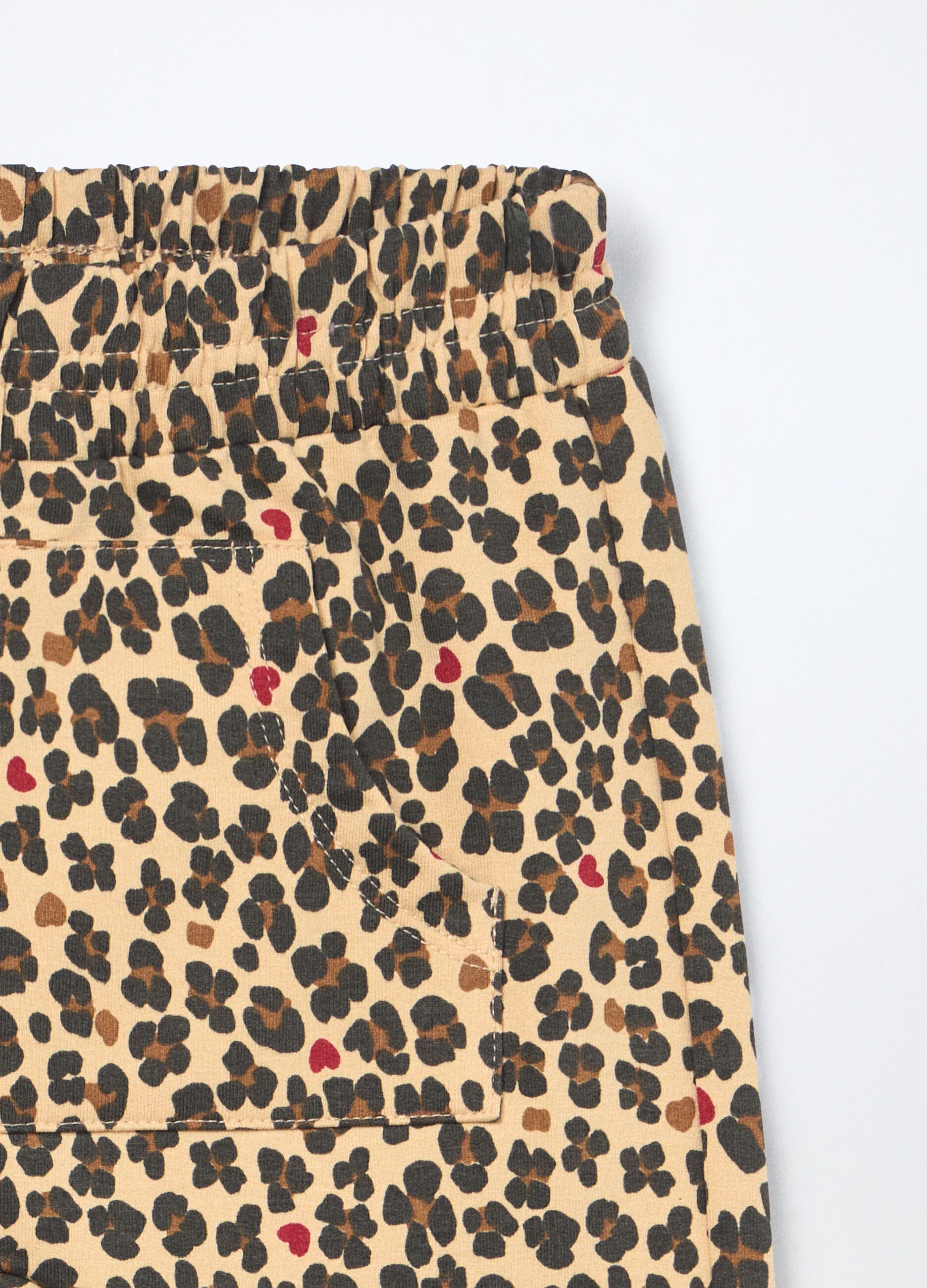 Jogger in french terry di cotone stretch neonata_2