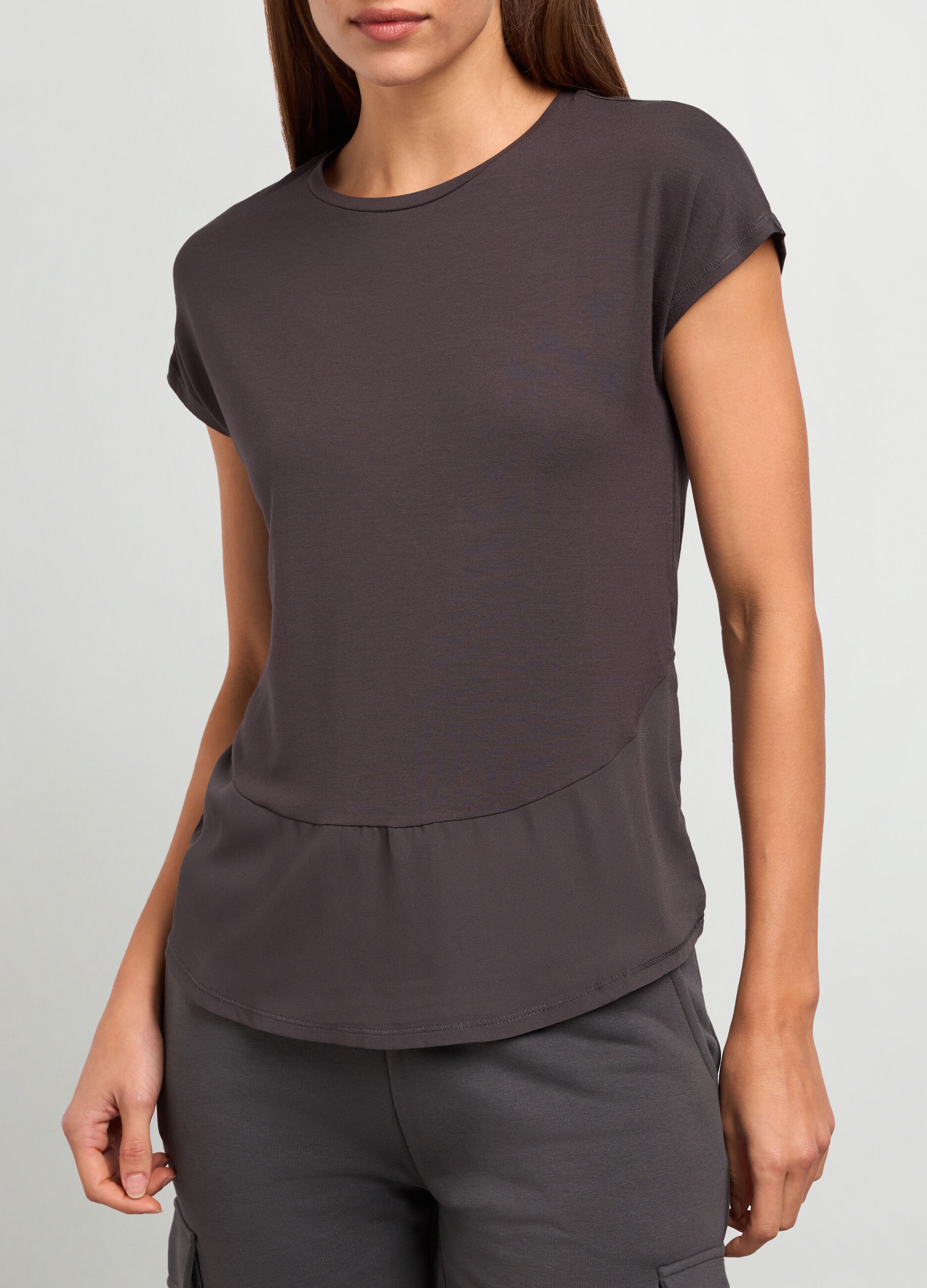 T-shirt in viscosa stretch donna_2