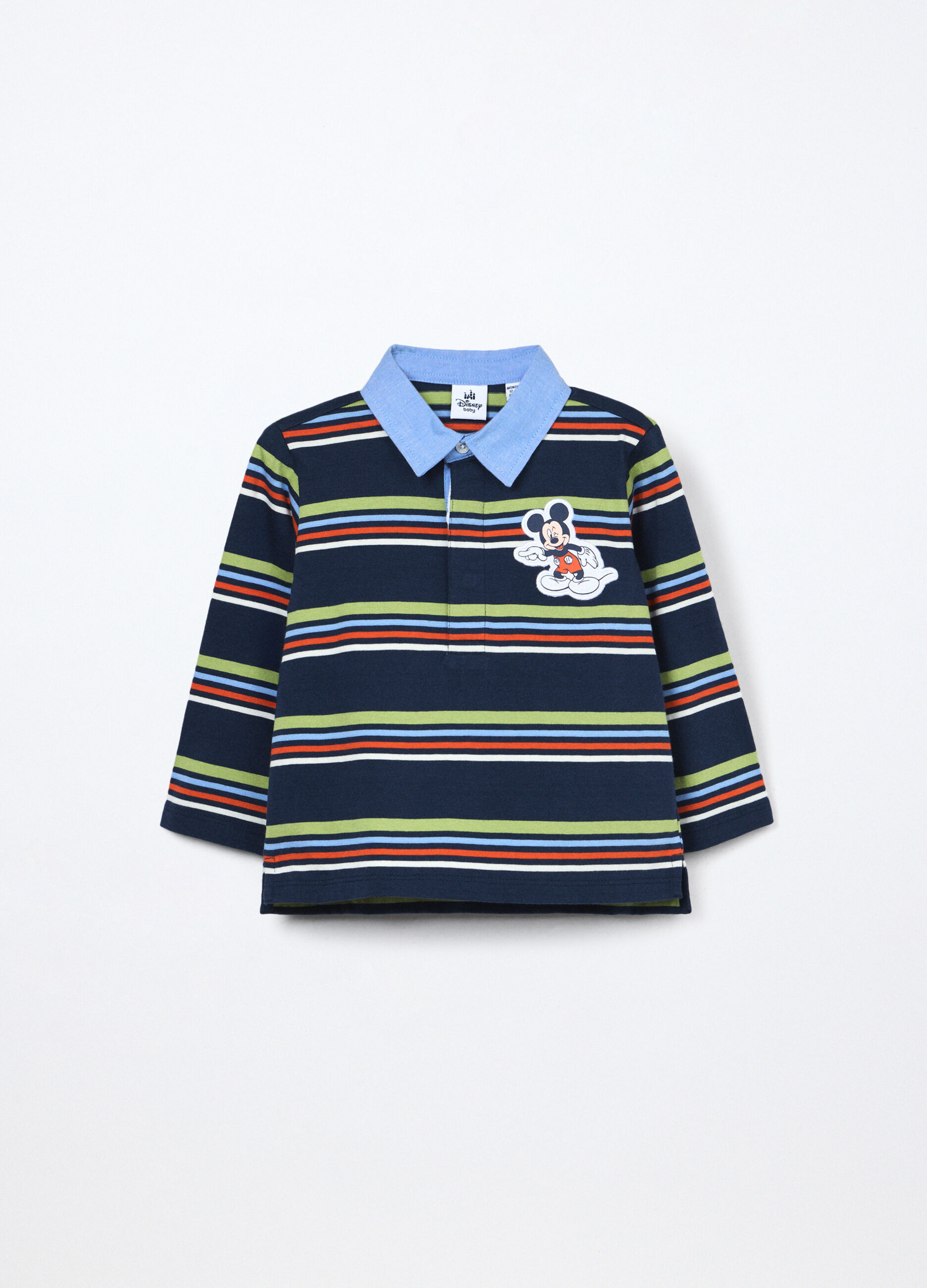 Polo in jersey di puro cotone neonato_0